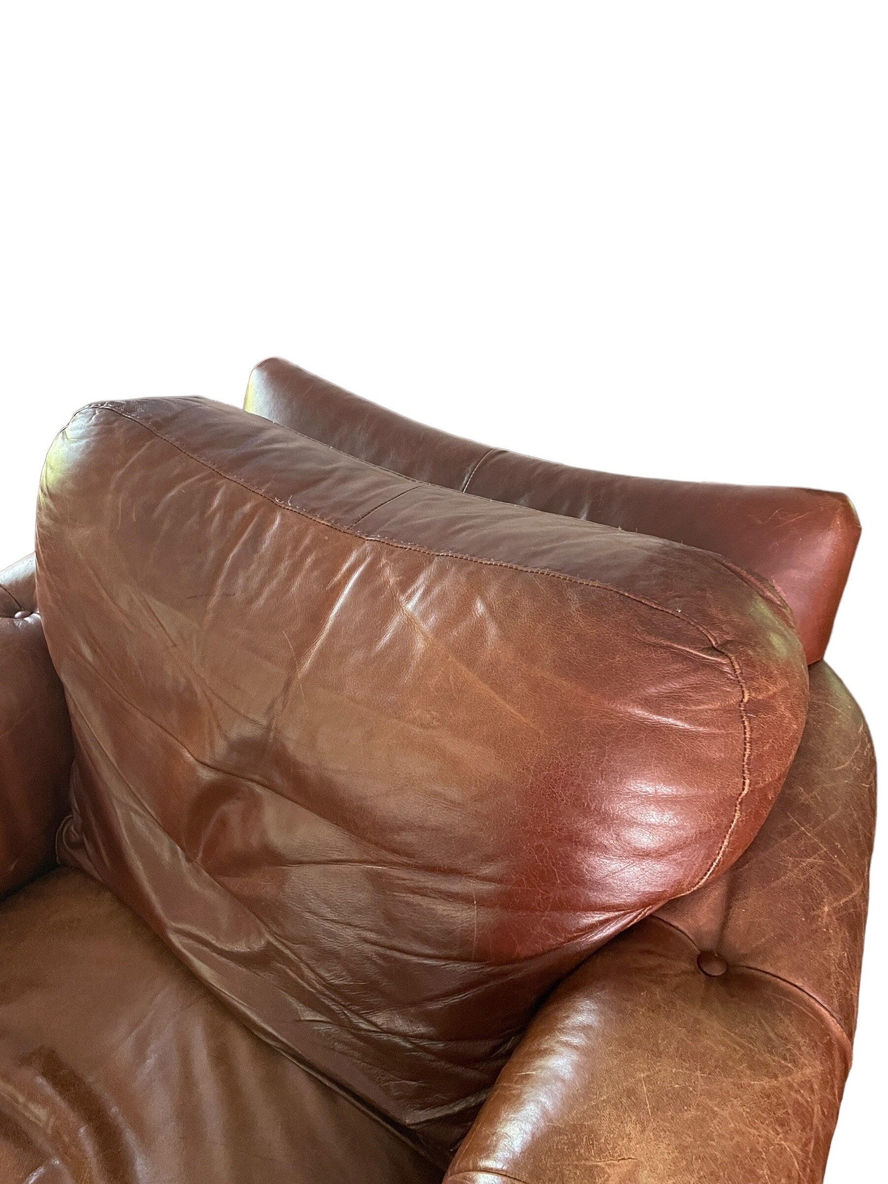 Bradington Young — Leather Chair and Ottoman