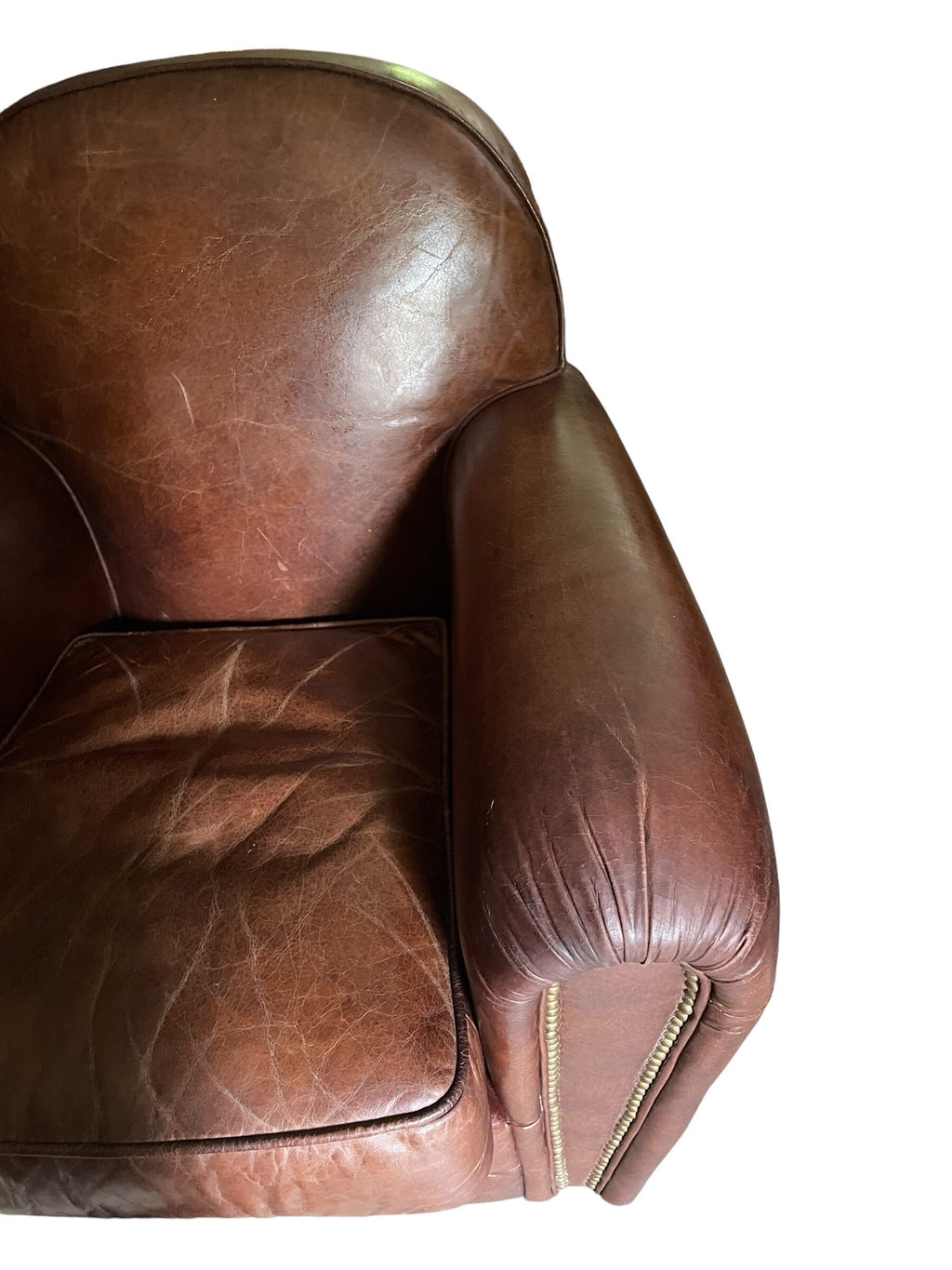 Restoration Hardware Style — Leather Armchair