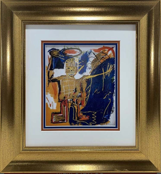 Basquiat Lithograph from 1991 Fine Art Gift for Her Original Modern Art Gift for Birthday Gift for Wedding FREE SHIPPING