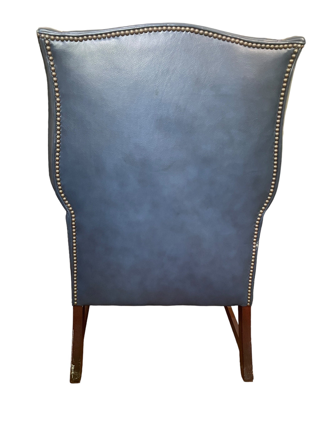 Leather Wingback — Armchair and Ottoman