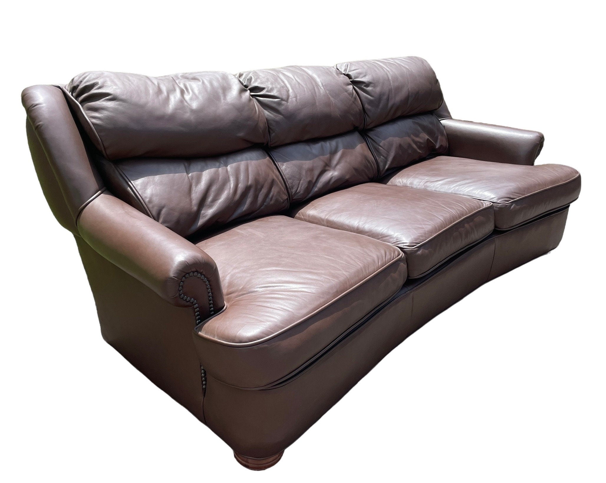 Brown Leather Couch Emerson Leather Luxury 3 Seater Sofa Vintage Like New Vintage Sofa in style of Ralph Lauren Leather Couch