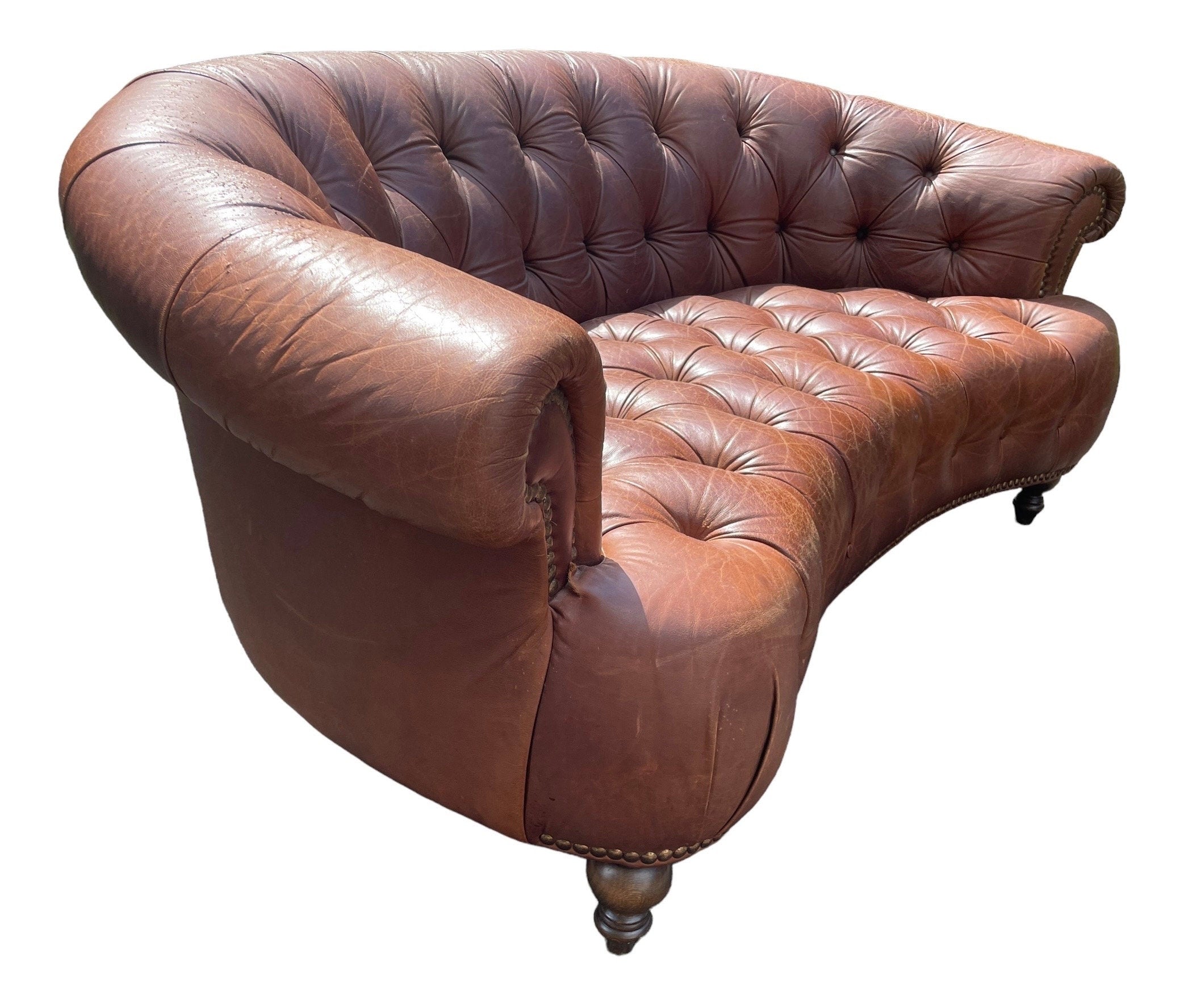 Italian — Tufted Leather Sofa
