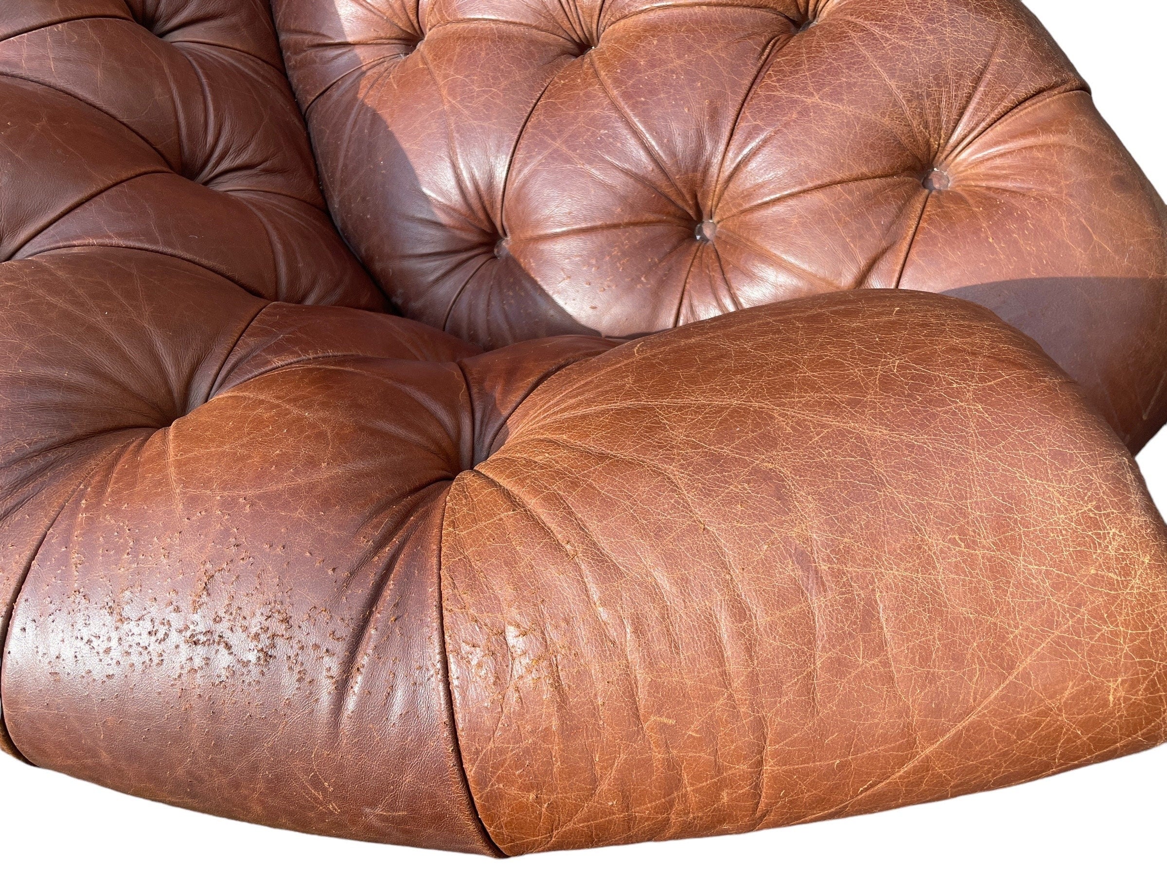 Italian — Tufted Leather Sofa