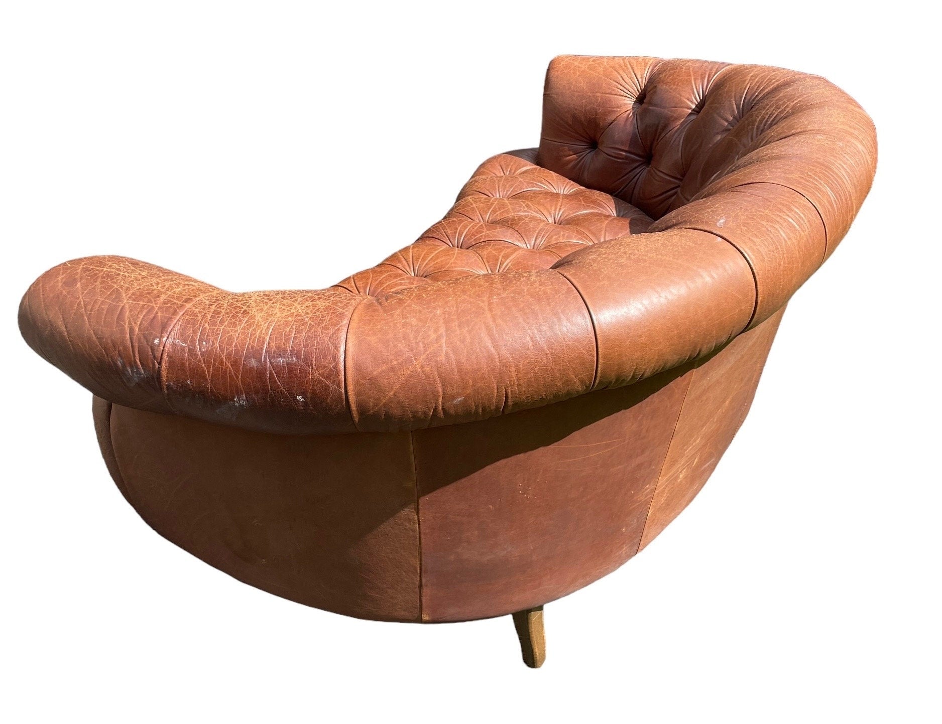 Italian — Tufted Leather Sofa