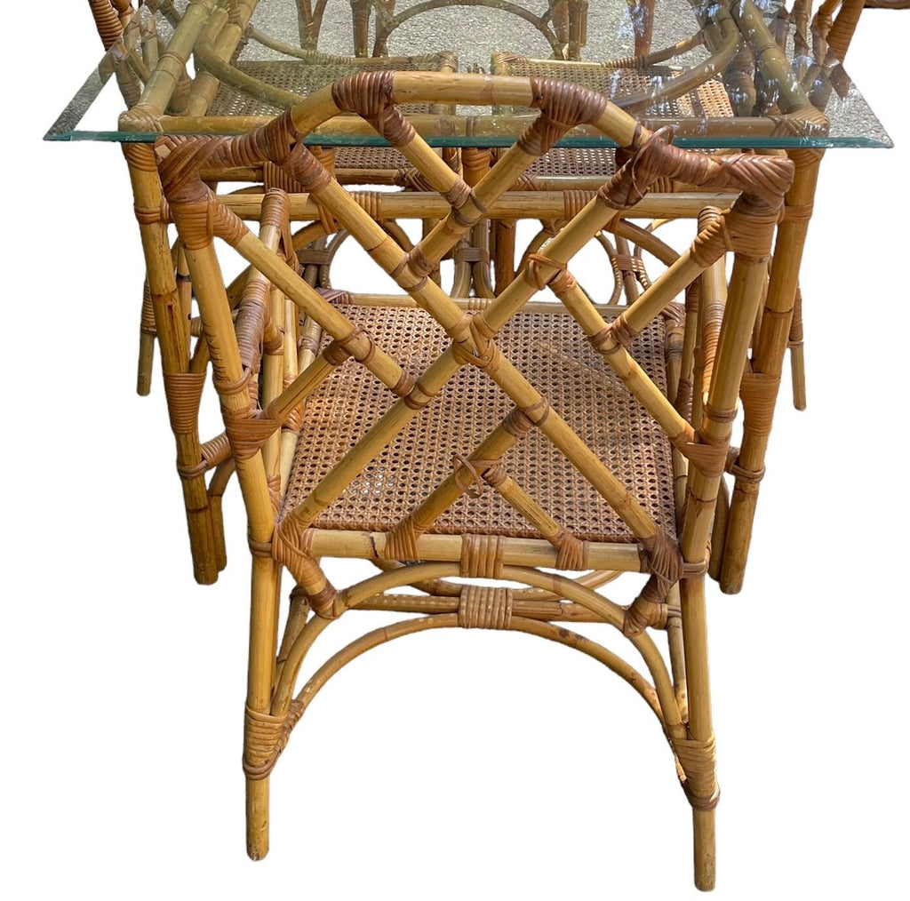 Chinese Chippendale — Bamboo Dining Set