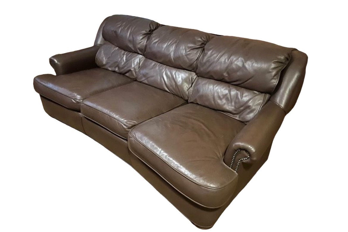 Brown Leather Couch Emerson Leather Luxury 3 Seater Sofa Vintage Like New Vintage Sofa in style of Ralph Lauren Leather Couch