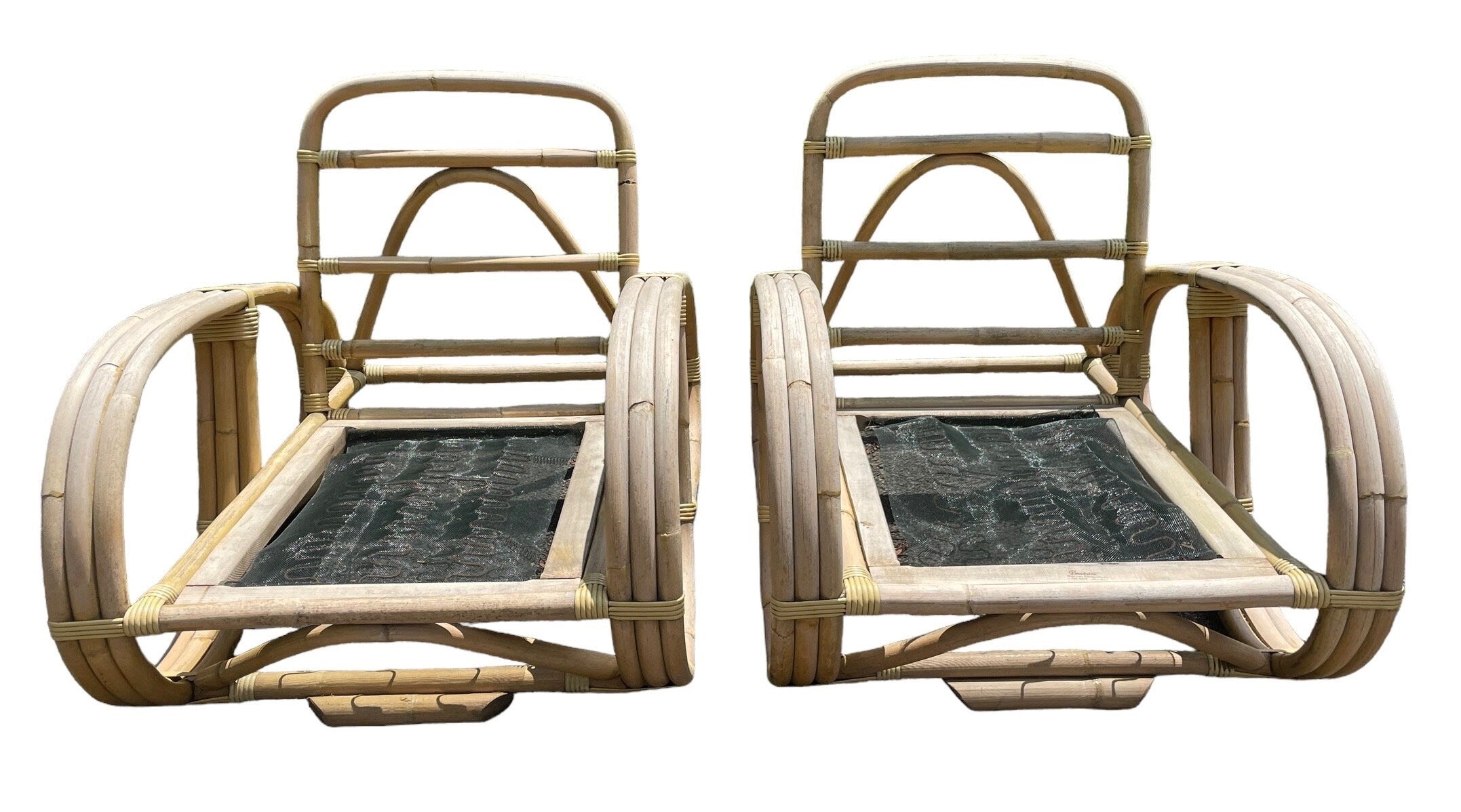 Paul Frankl Style — Pretzel Armchairs, Pair