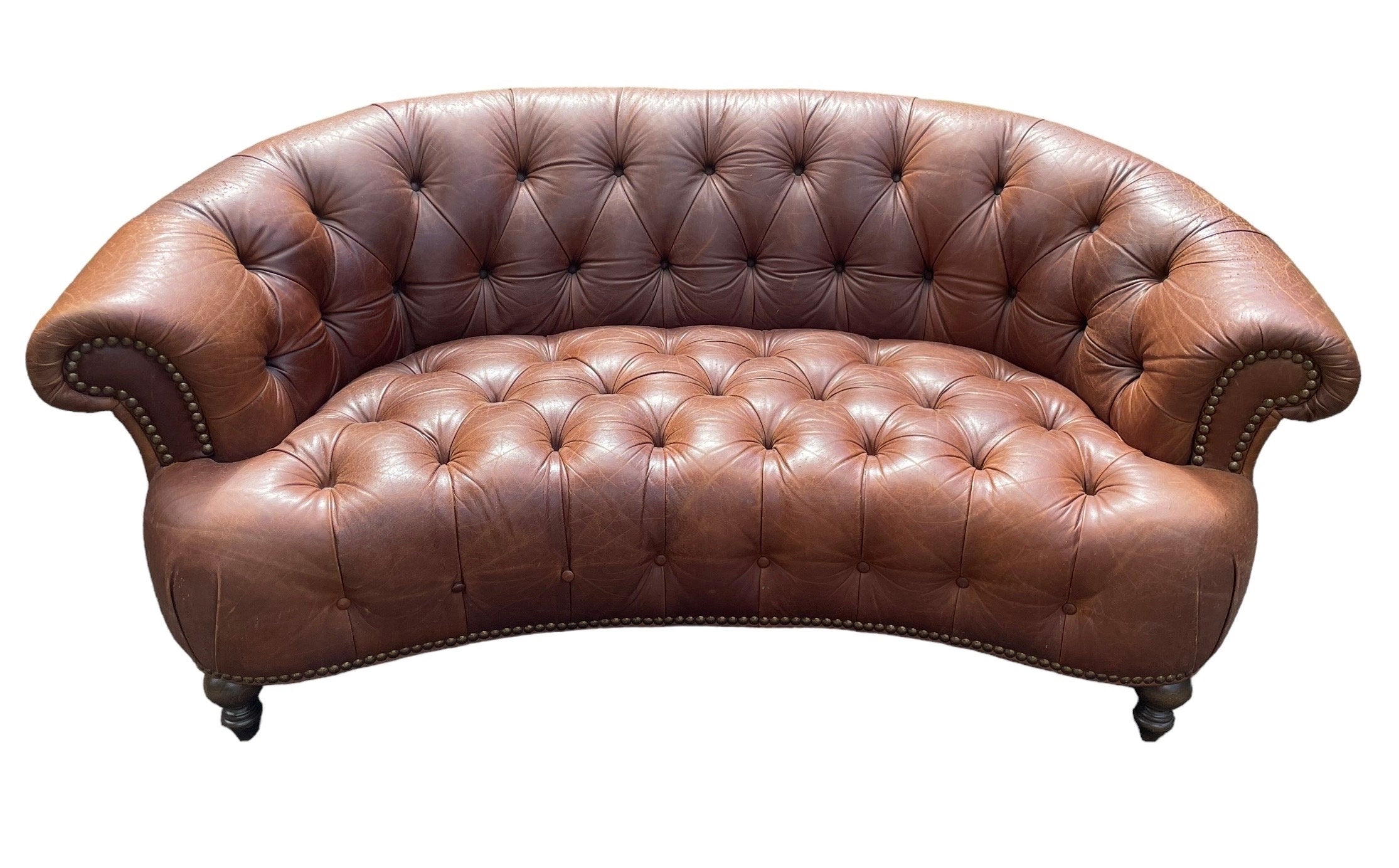 Italian — Tufted Leather Sofa
