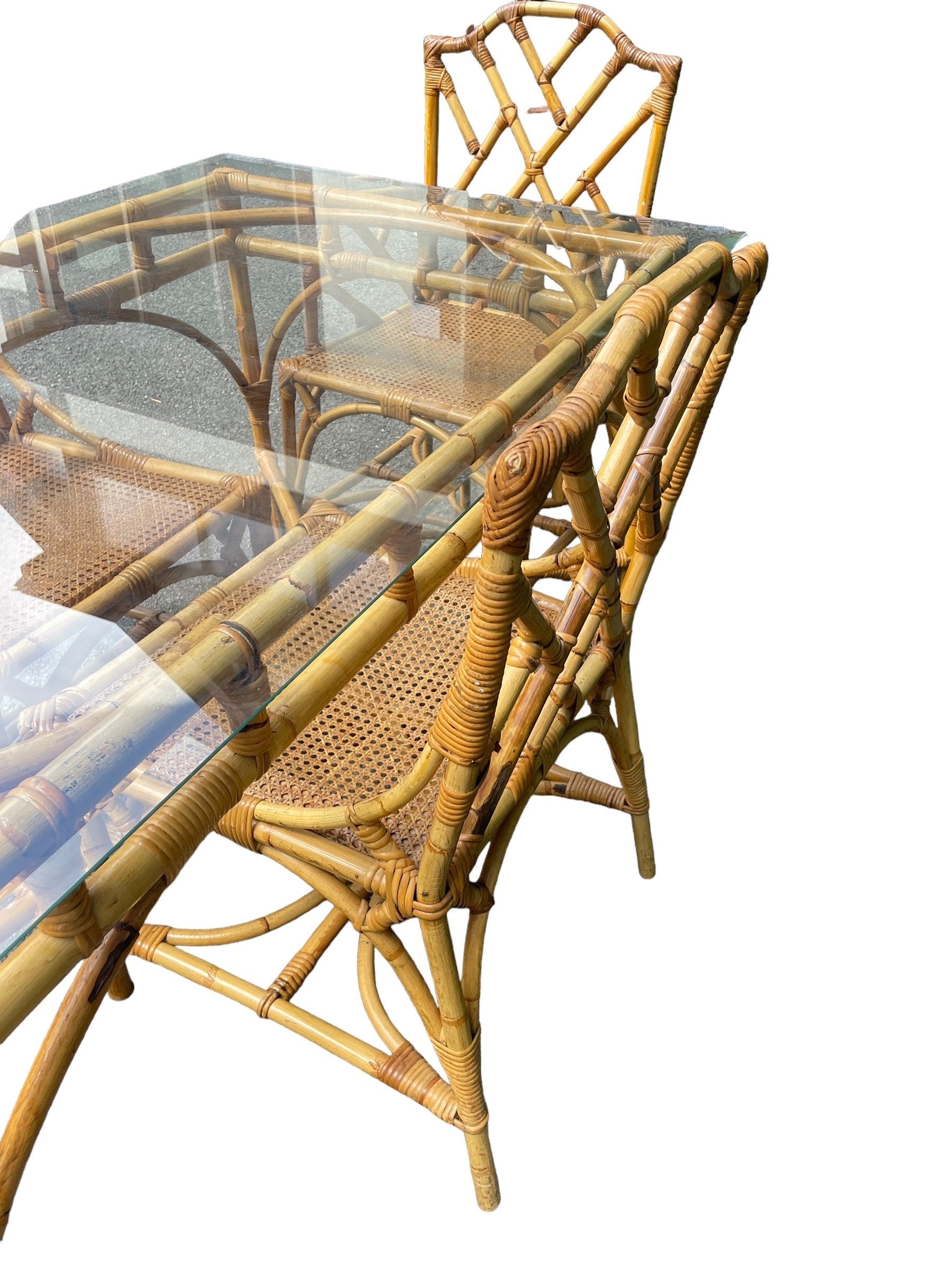 Chinese Chippendale — Bamboo Dining Set