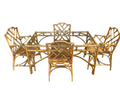 Chinese Chippendale — Bamboo Dining Set