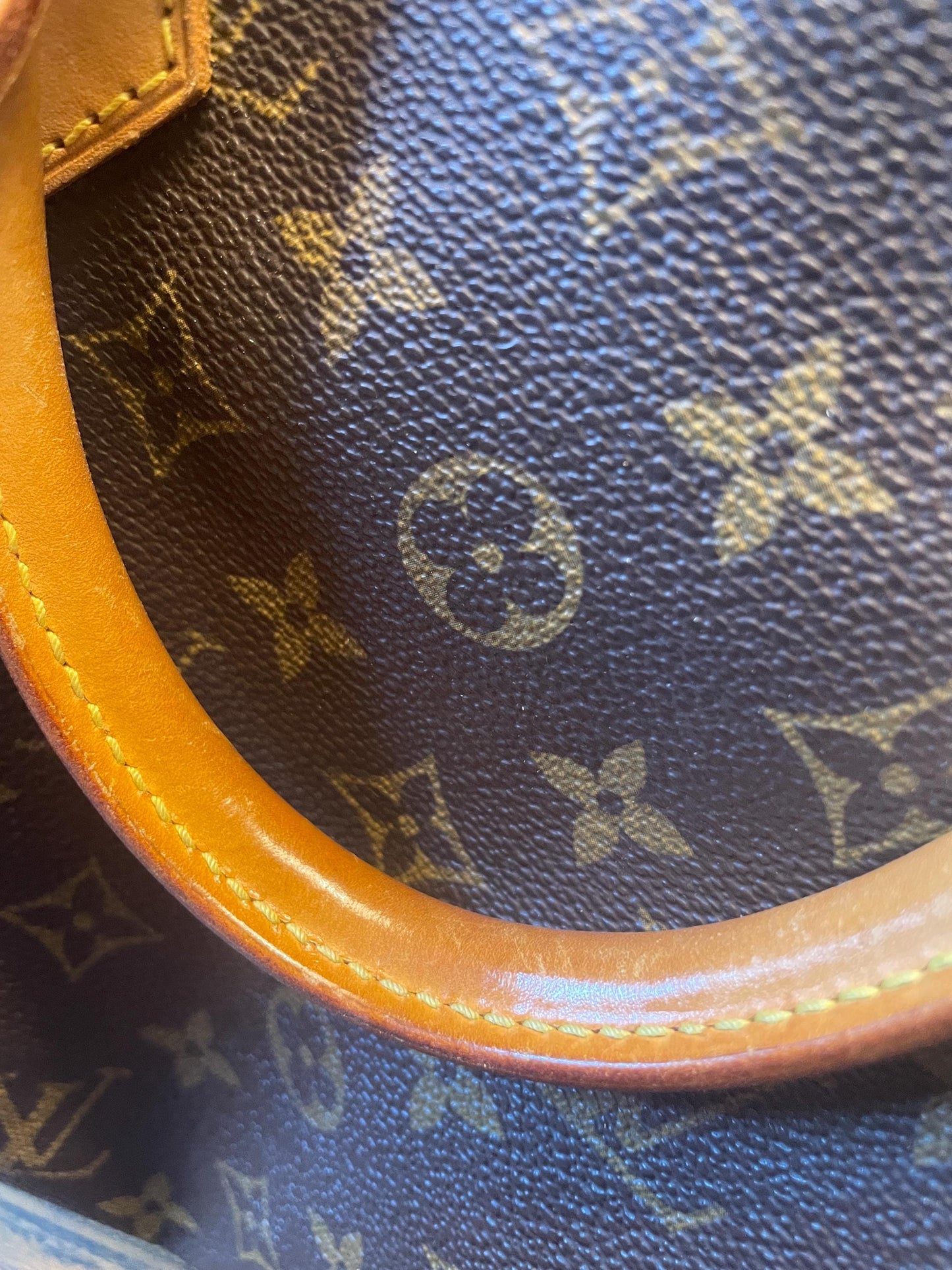 Vintage Louis Vuitton Handbag VINTAGE SPEEDY 35 Monogrammed LV Purse Free Shipping