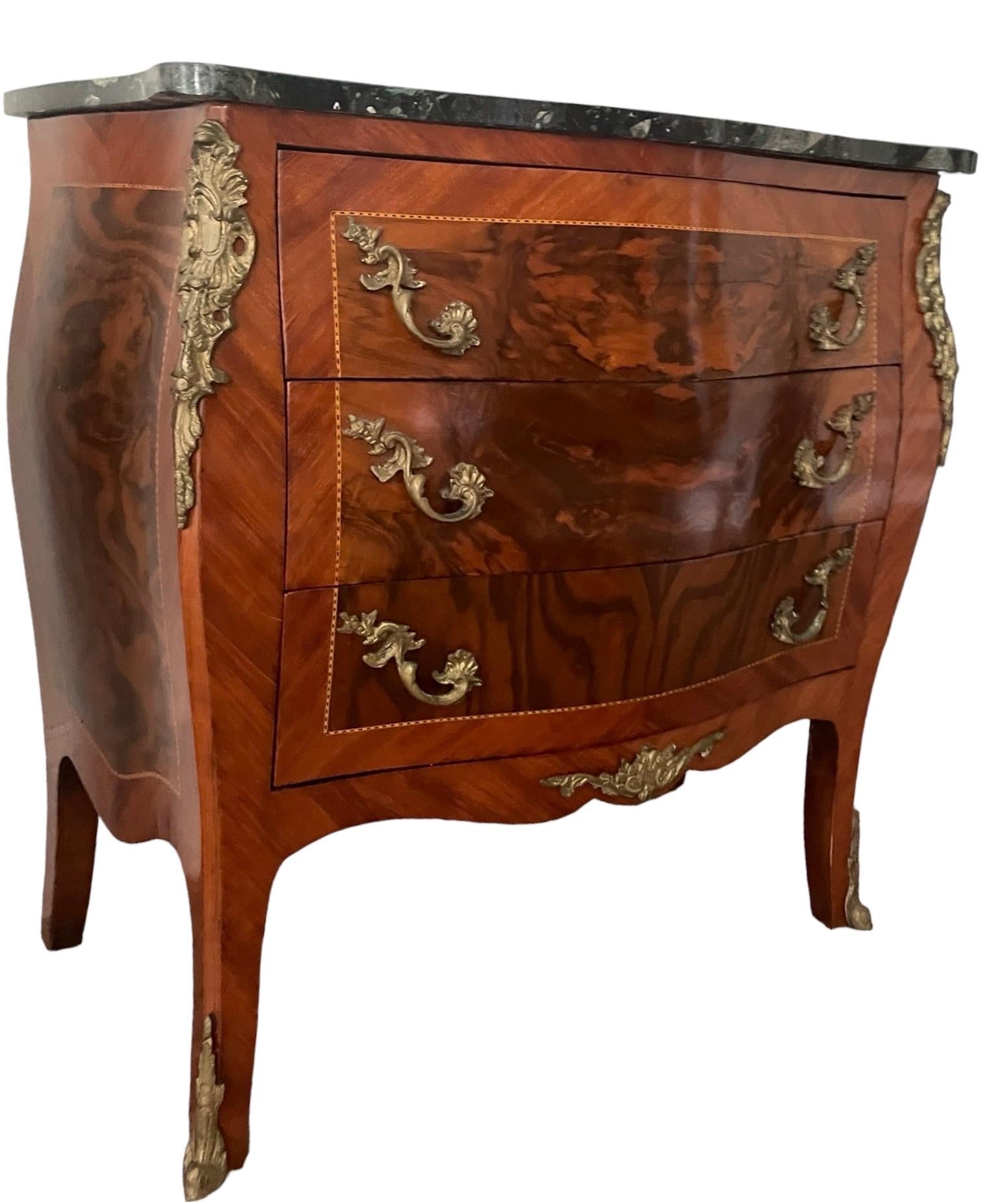 French Louis XV — Bombe Commode