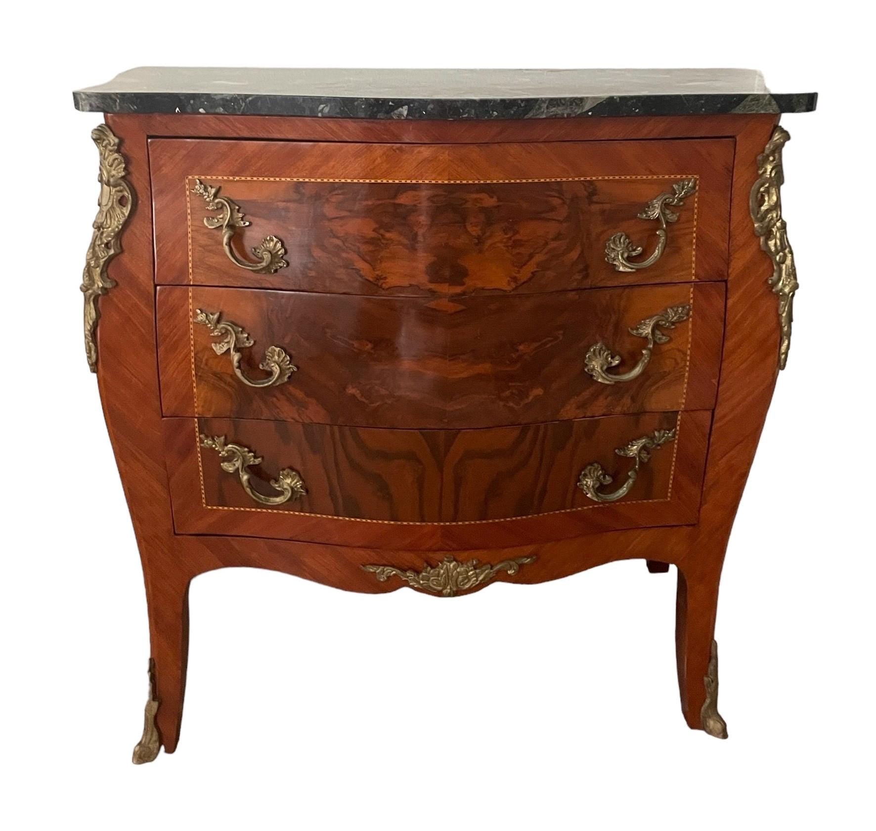 French Louis XV — Bombe Commode