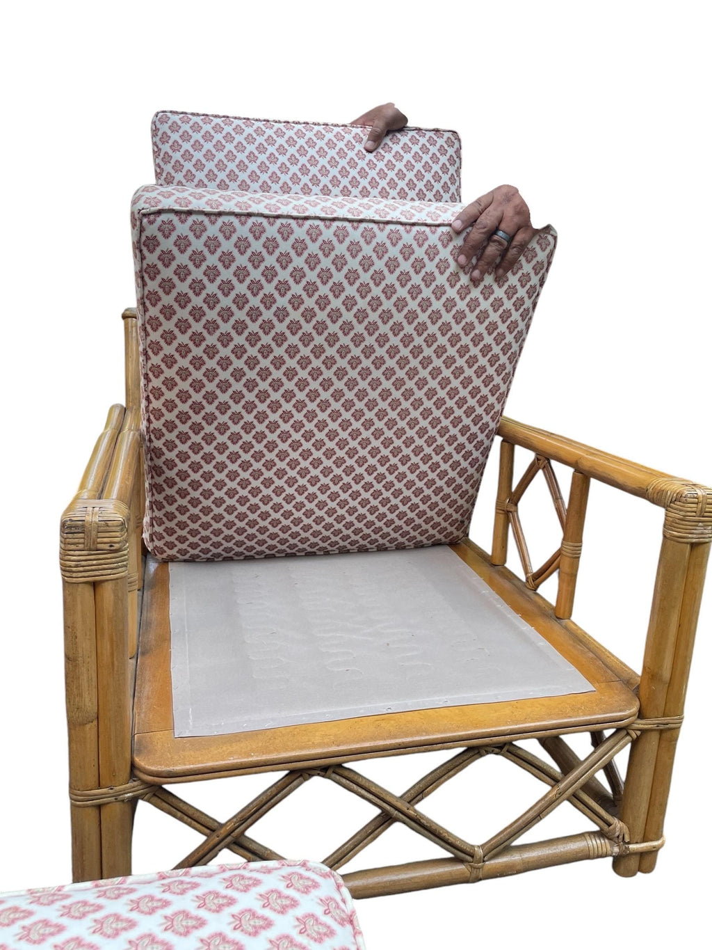Ficks Reed — Rattan Armchairs and Ottoman