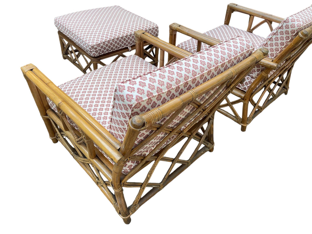 Ficks Reed — Rattan Armchairs and Ottoman