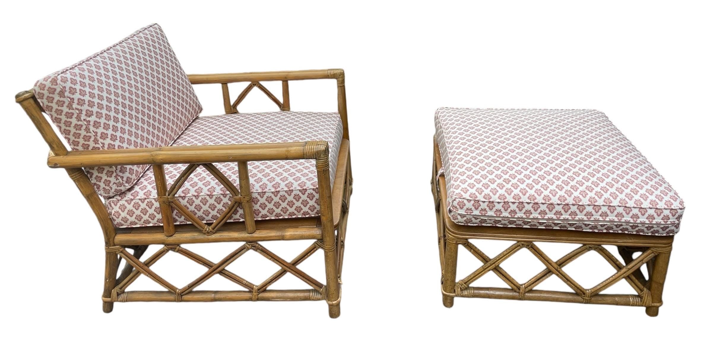 Ficks Reed — Rattan Armchairs and Ottoman