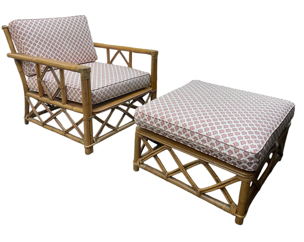 Ficks Reed — Rattan Armchairs and Ottoman