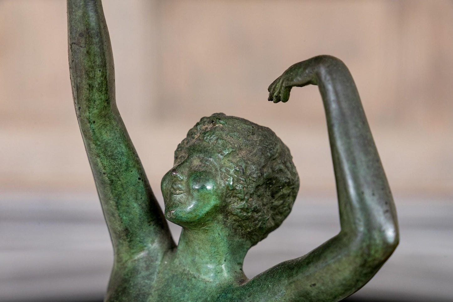 Art Deco Bronze Sculpture of Dancer 1923 Gorham Foundry by John Ramsey