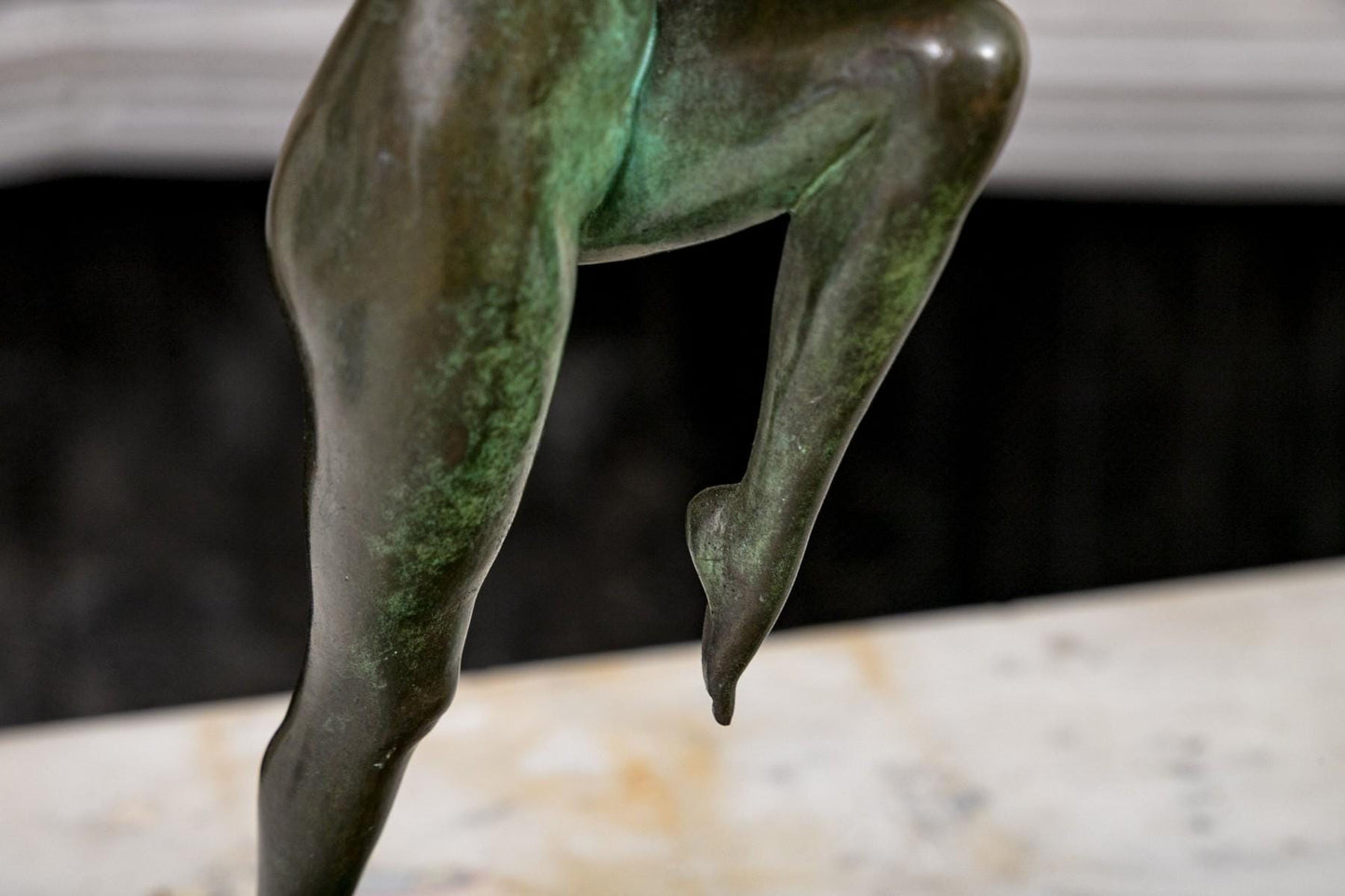 Art Deco Bronze Sculpture of Dancer 1923 Gorham Foundry by John Ramsey