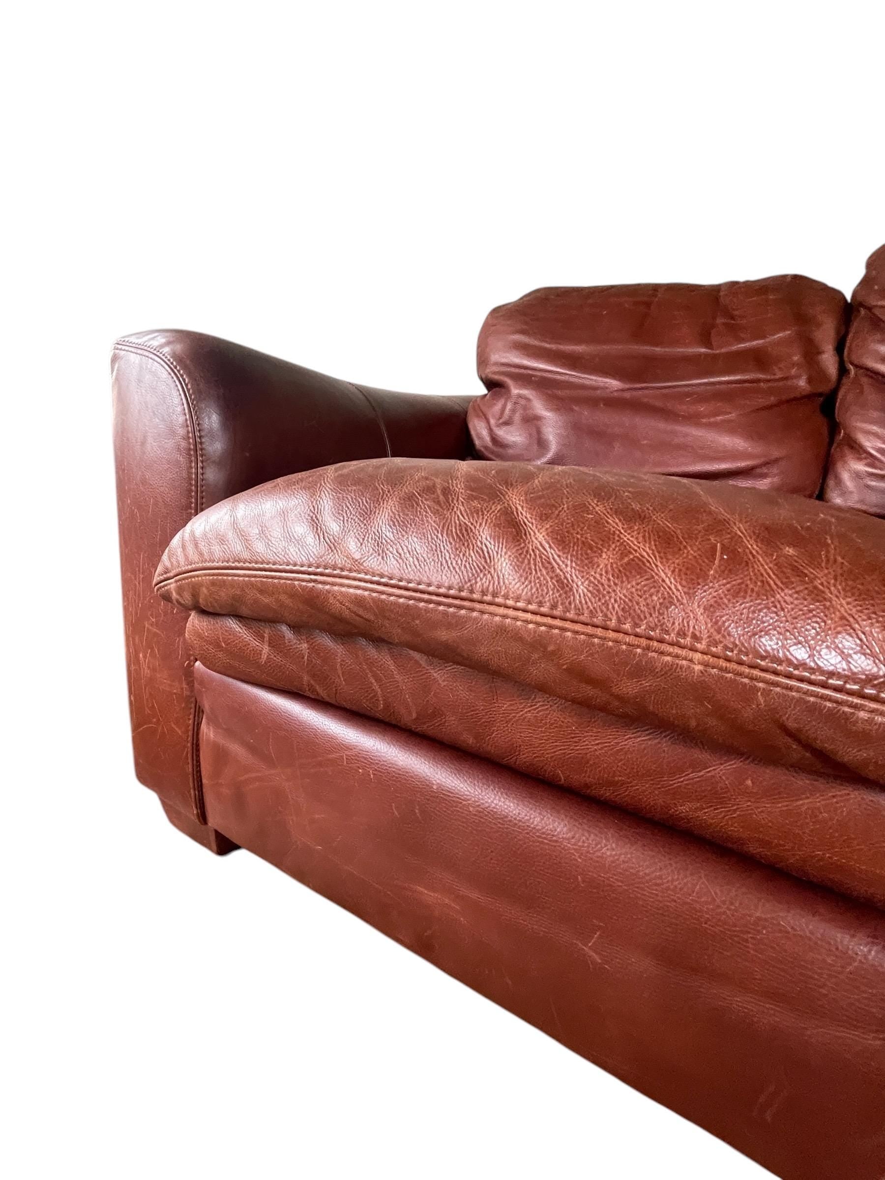 Stickley Style — Leather Sofa