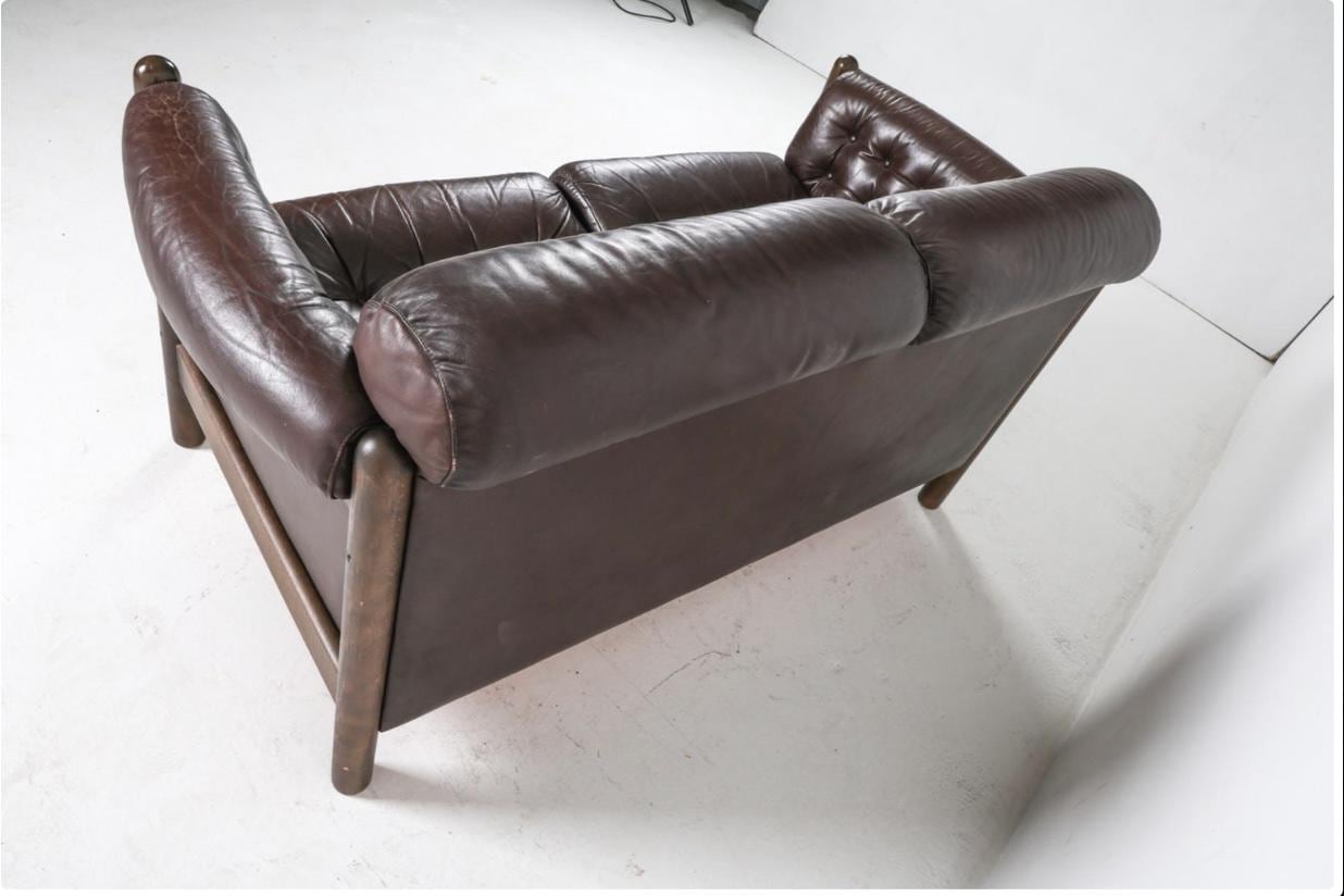 Percival Lafer Style — Leather Sofa