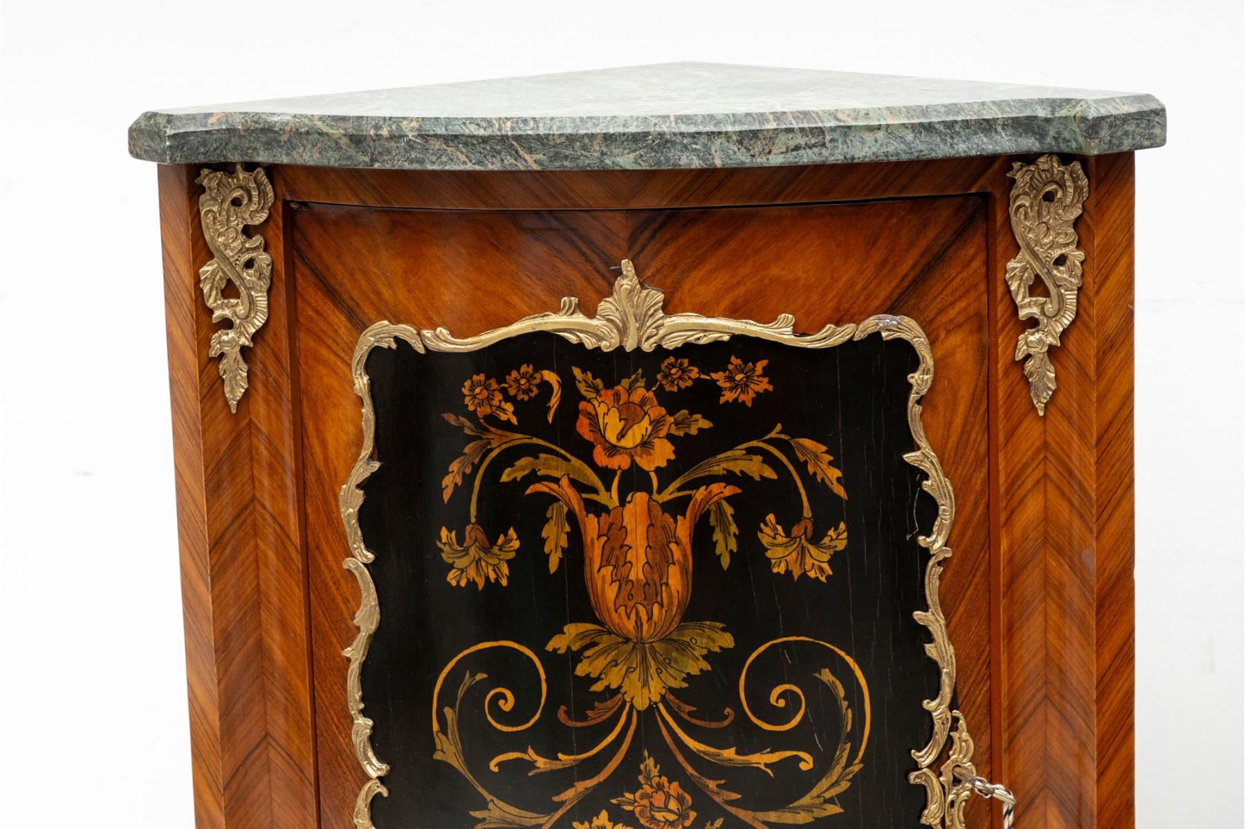 Vintage Louis XVI Style Corner Cabinets Triangle Cabinets French Side Tables