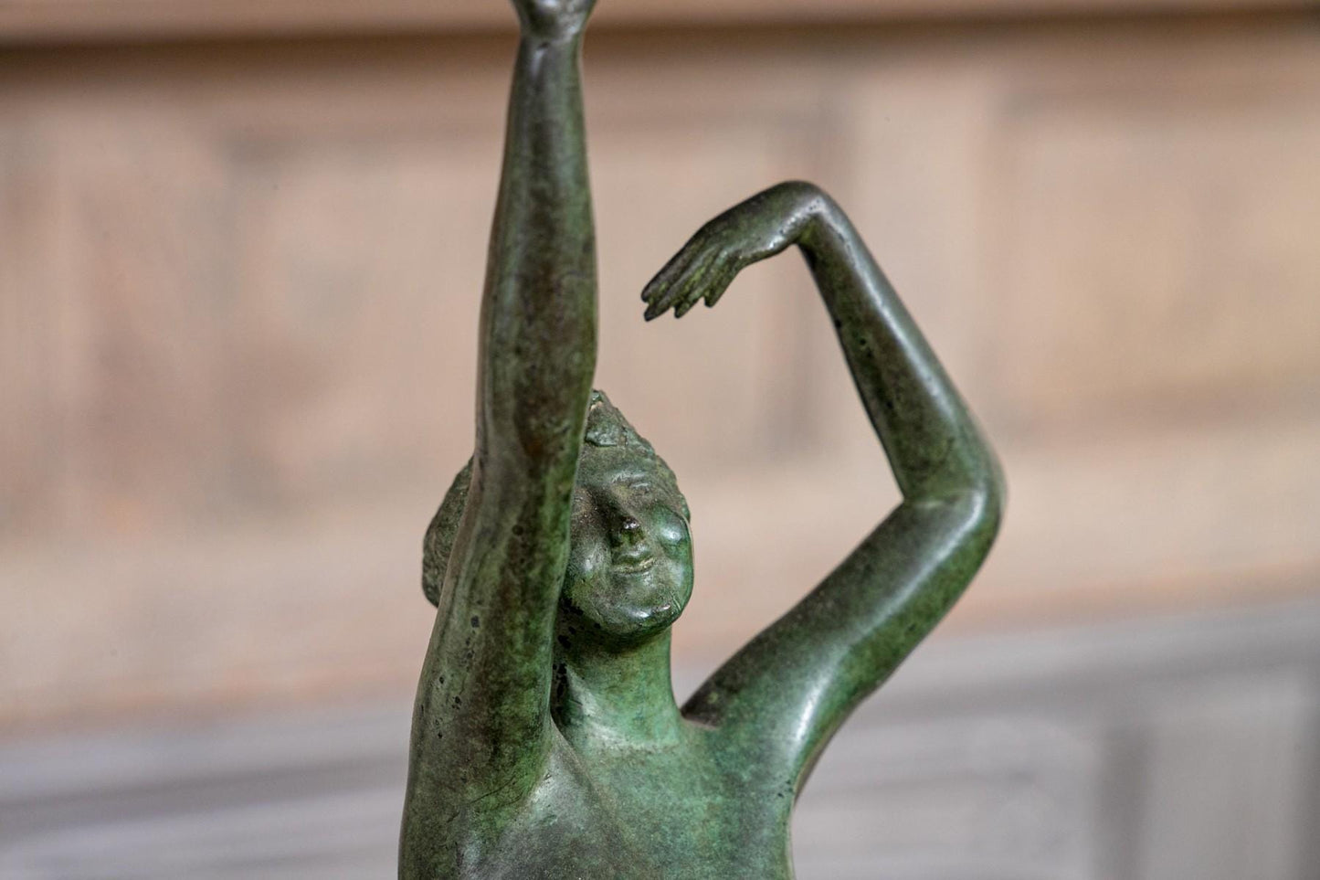 Art Deco Bronze Sculpture of Dancer 1923 Gorham Foundry by John Ramsey