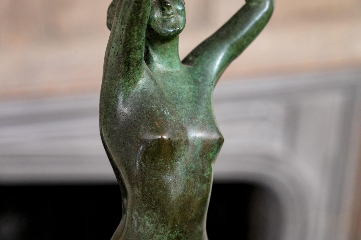 Art Deco Bronze Sculpture of Dancer 1923 Gorham Foundry by John Ramsey