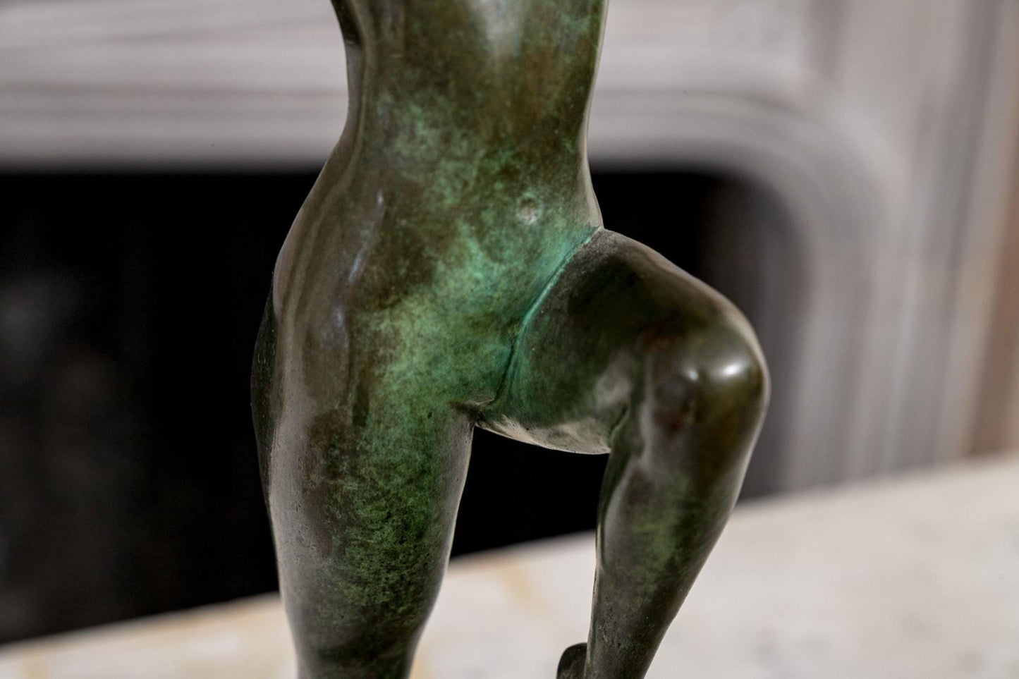 Art Deco Bronze Sculpture of Dancer 1923 Gorham Foundry by John Ramsey