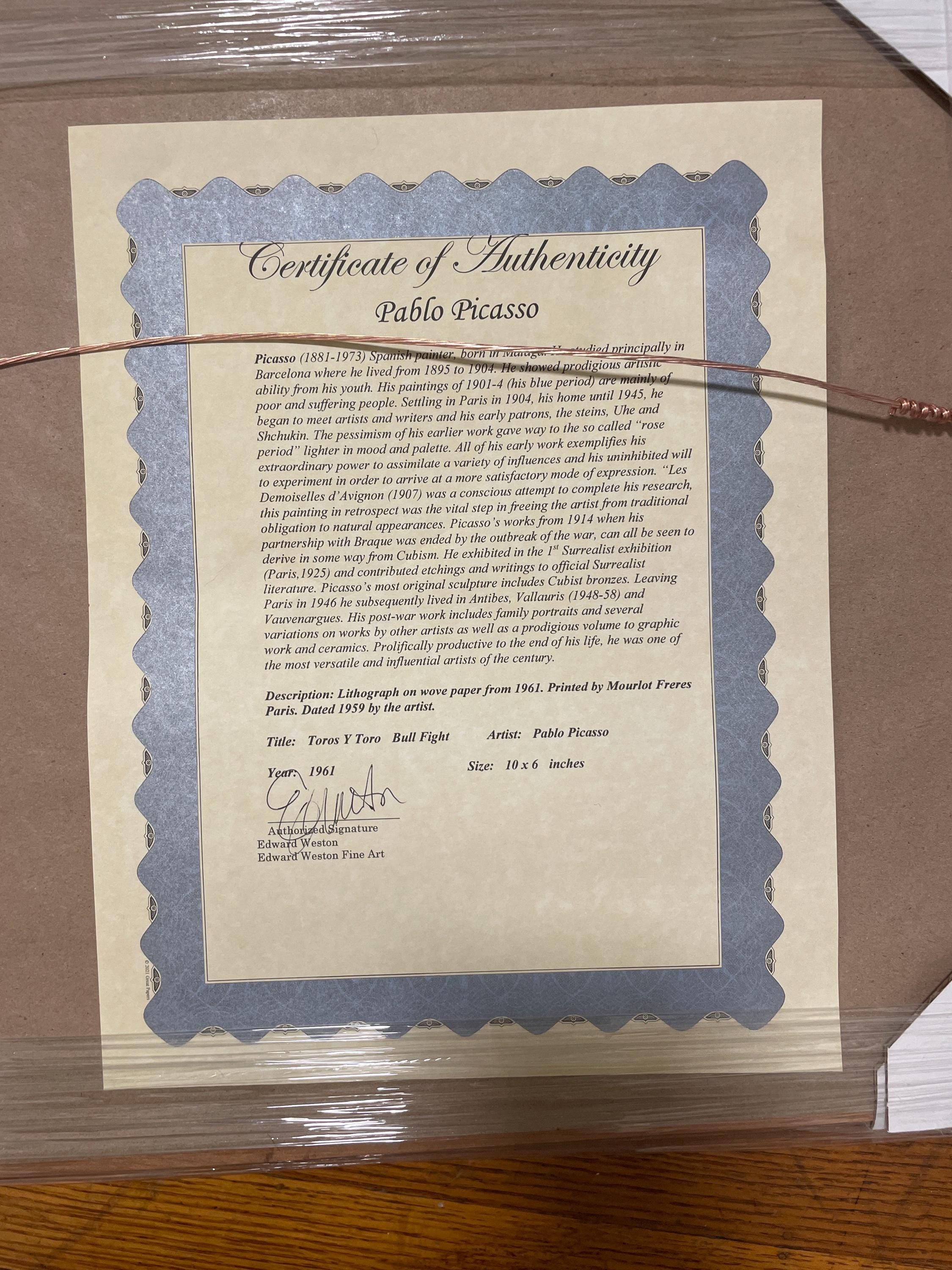 Pablo Picasso — Lithograph