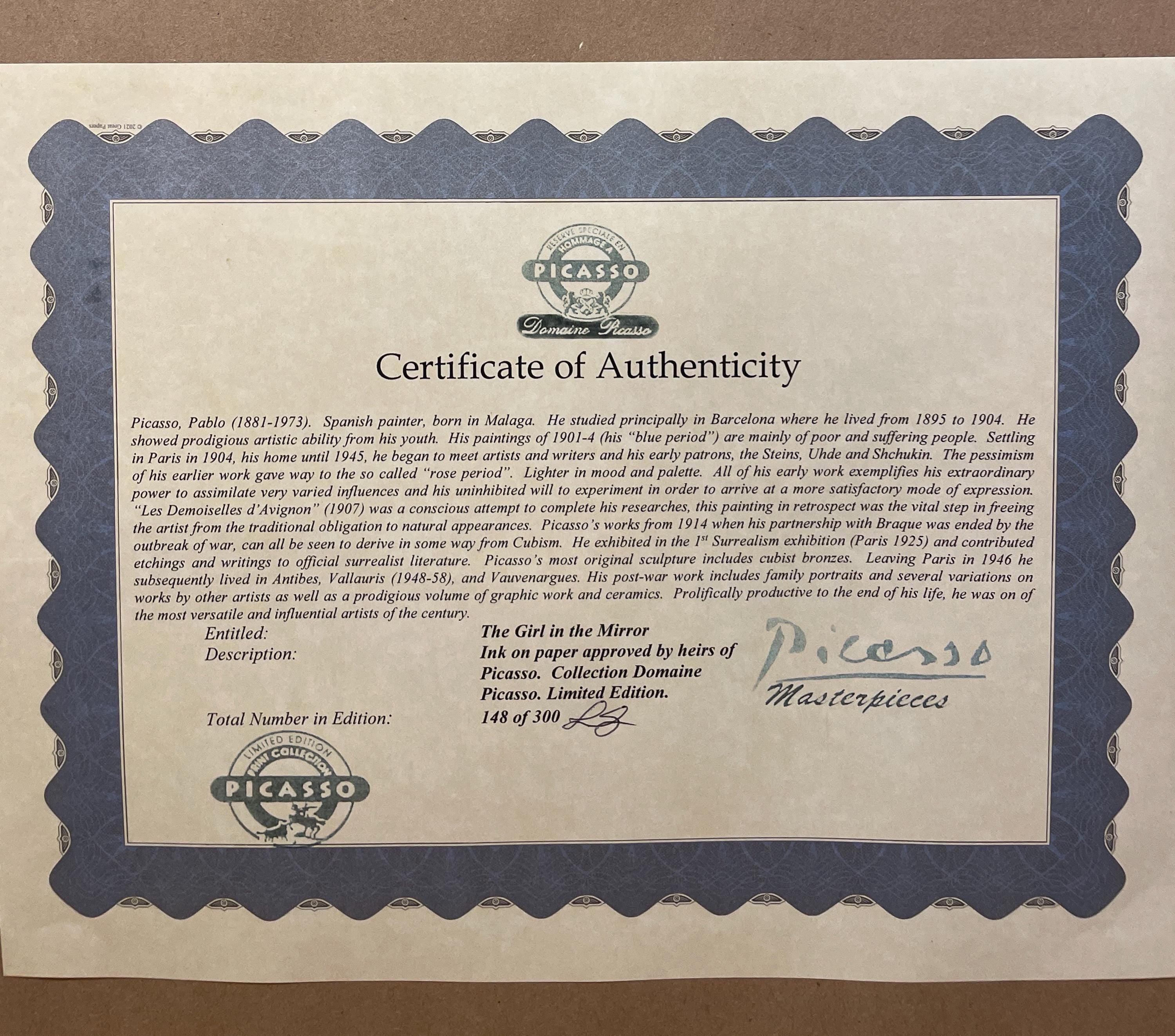 Pablo Picasso — Girl in a Mirror