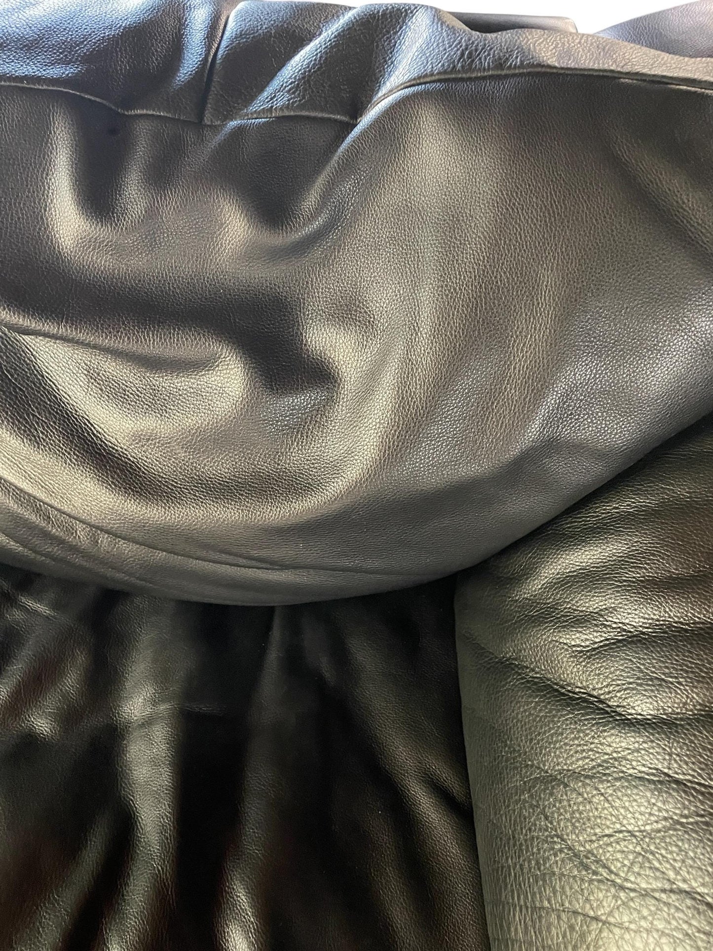 Black Leather Postmodern Armchair Vintage Black Postmodern Leather Armchair Postmodern Living Room Set Black Leather Style of Roche Bobois