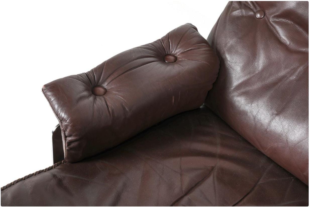 Leather Armchairs Brown Pair of Danish Swivel Armchairs Leather Midcentury Modern Armchairs by Arne Norell Brown Leather