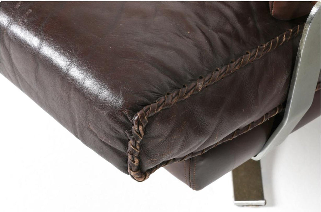 Leather Armchairs Brown Pair of Danish Swivel Armchairs Leather Midcentury Modern Armchairs by Arne Norell Brown Leather