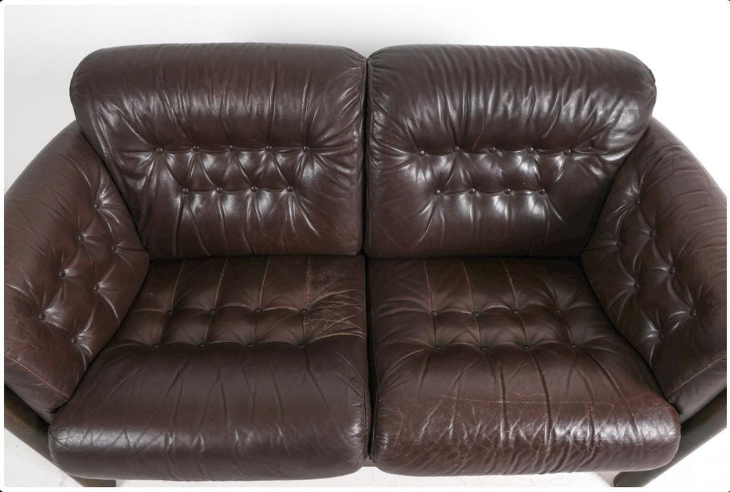 Percival Lafer Style — Leather Sofa