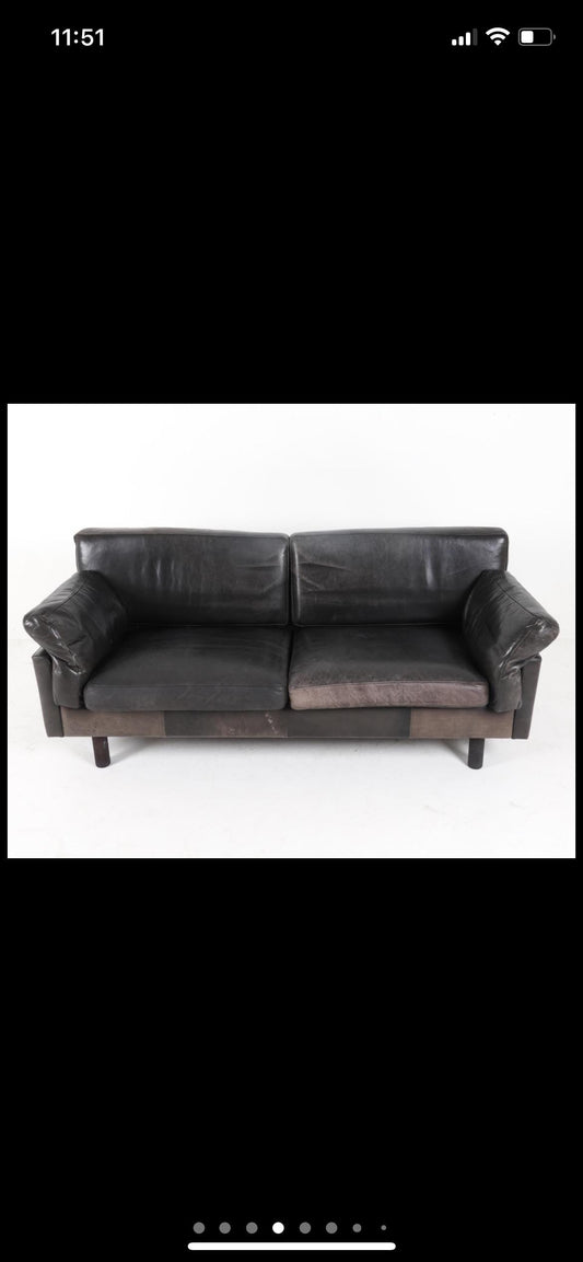 Vintage Brown Leather Couch Tufted Midcentury Danish Beech and Leather Sofa Style of Percival Lafer Brown Leather Sofa MCM