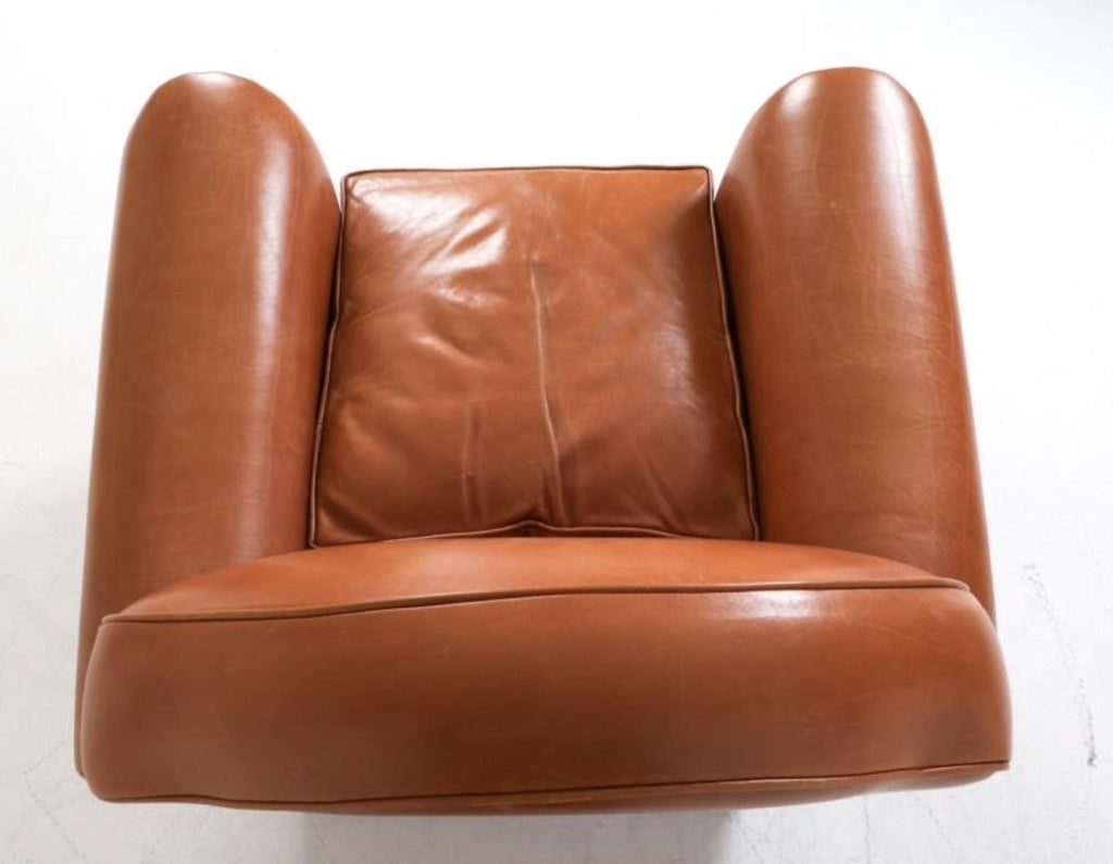 French Art Deco — Leather Club Chair