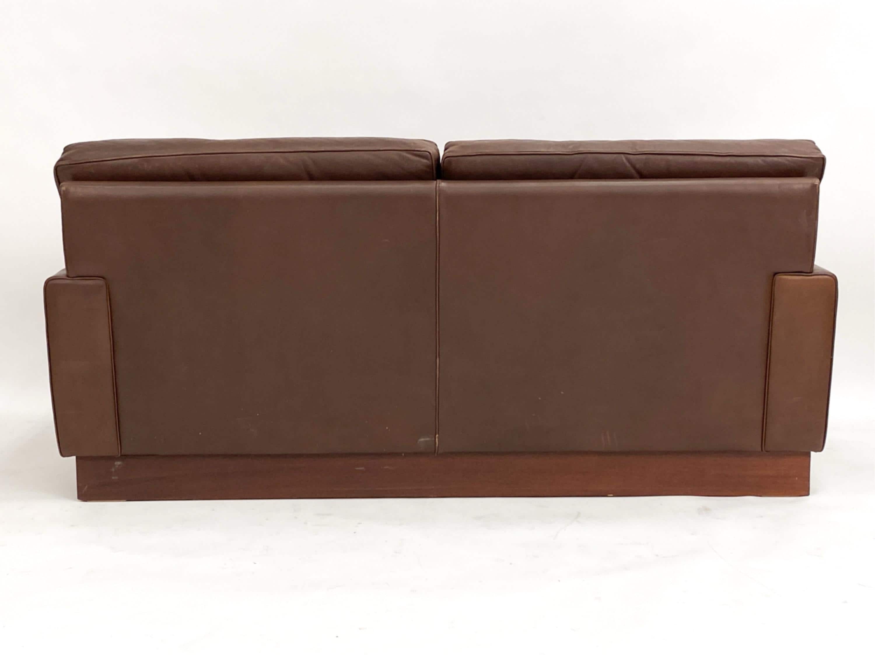 Arne Norell Style — Leather Sofa