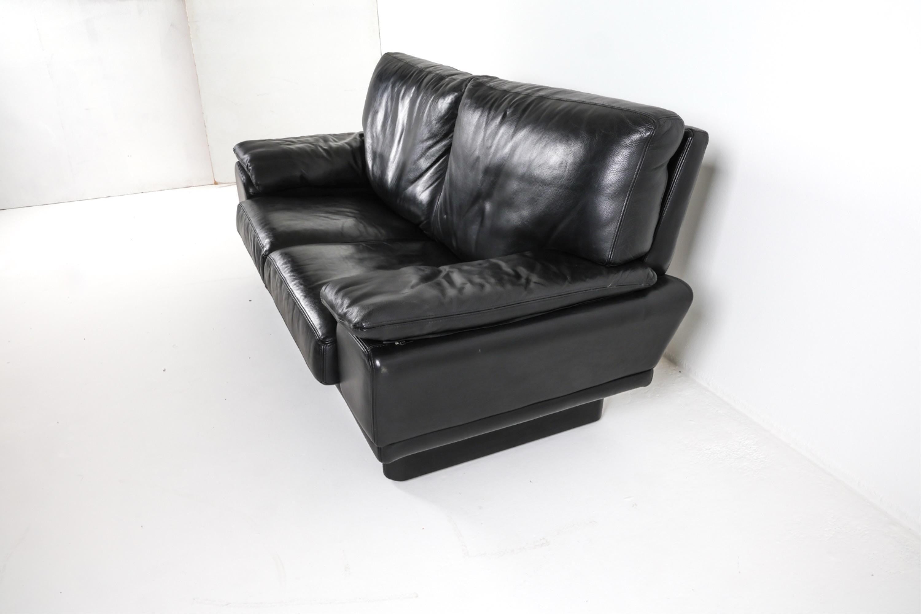 Roche Bobois Style — Leather Sofa