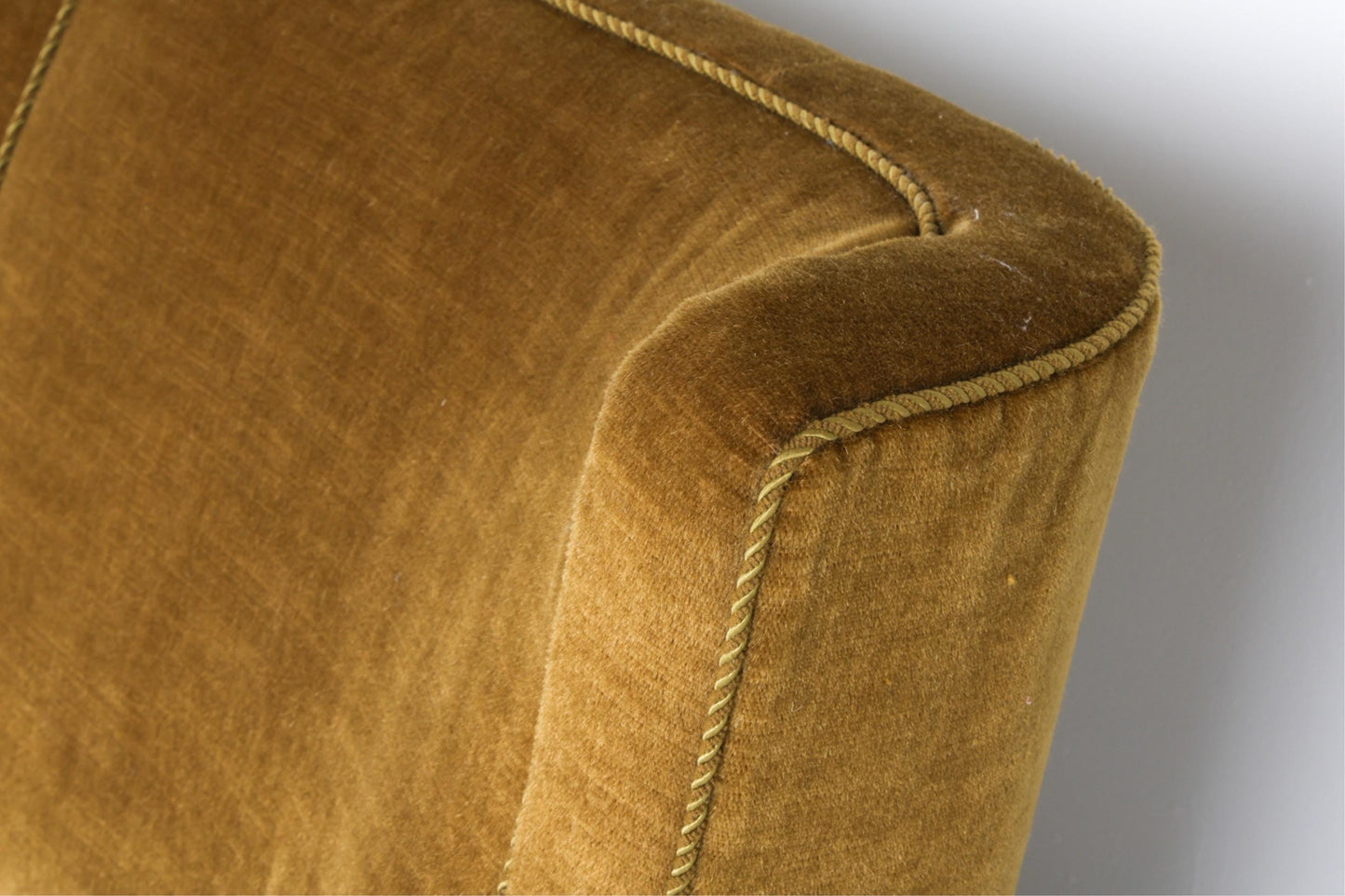 Art Deco Sofa Couch Vintage Sofa Art Deco Danish Oak and Mohair Sofa Couch Circa 1940