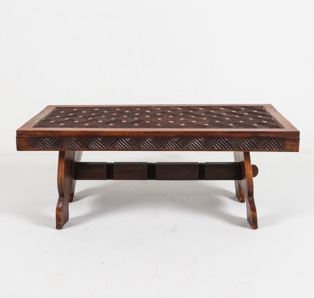 Moorish — Carved Wood Coffee Table
