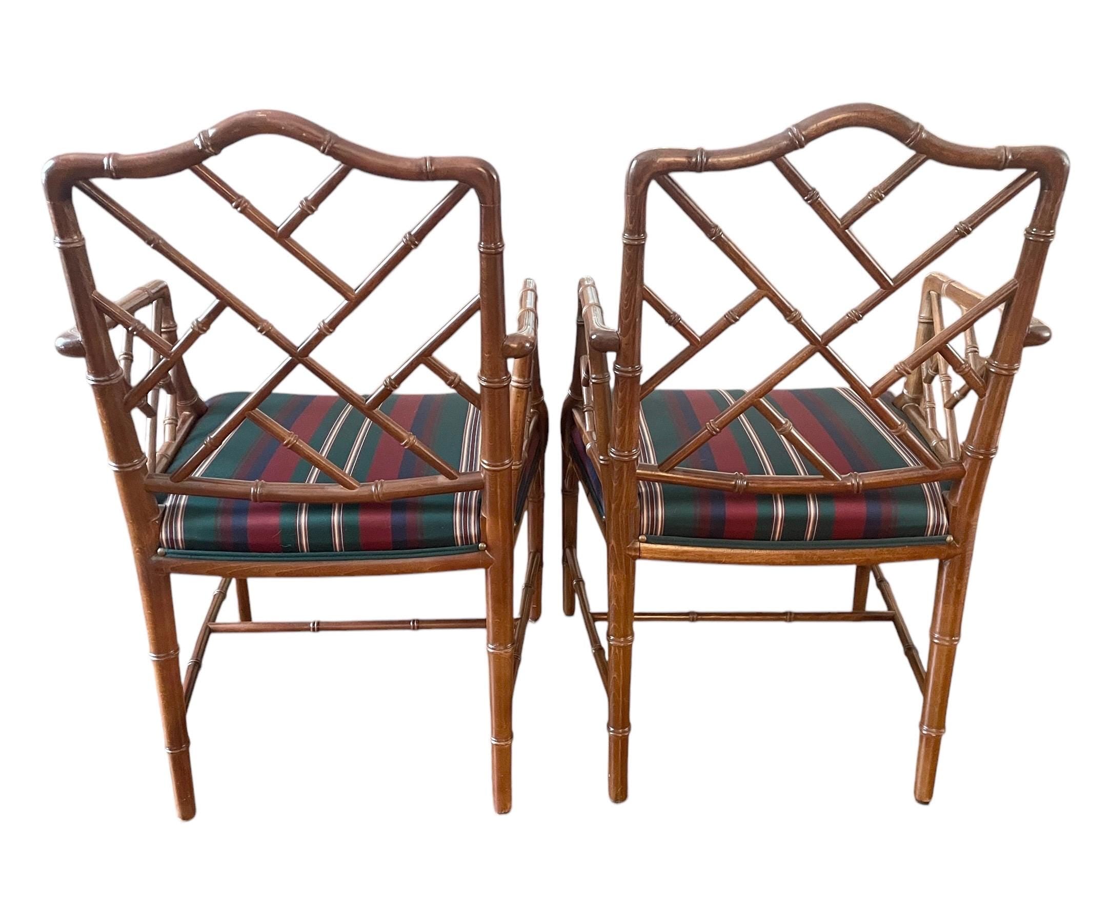 Chinese Chippendale — Armchairs, Pair