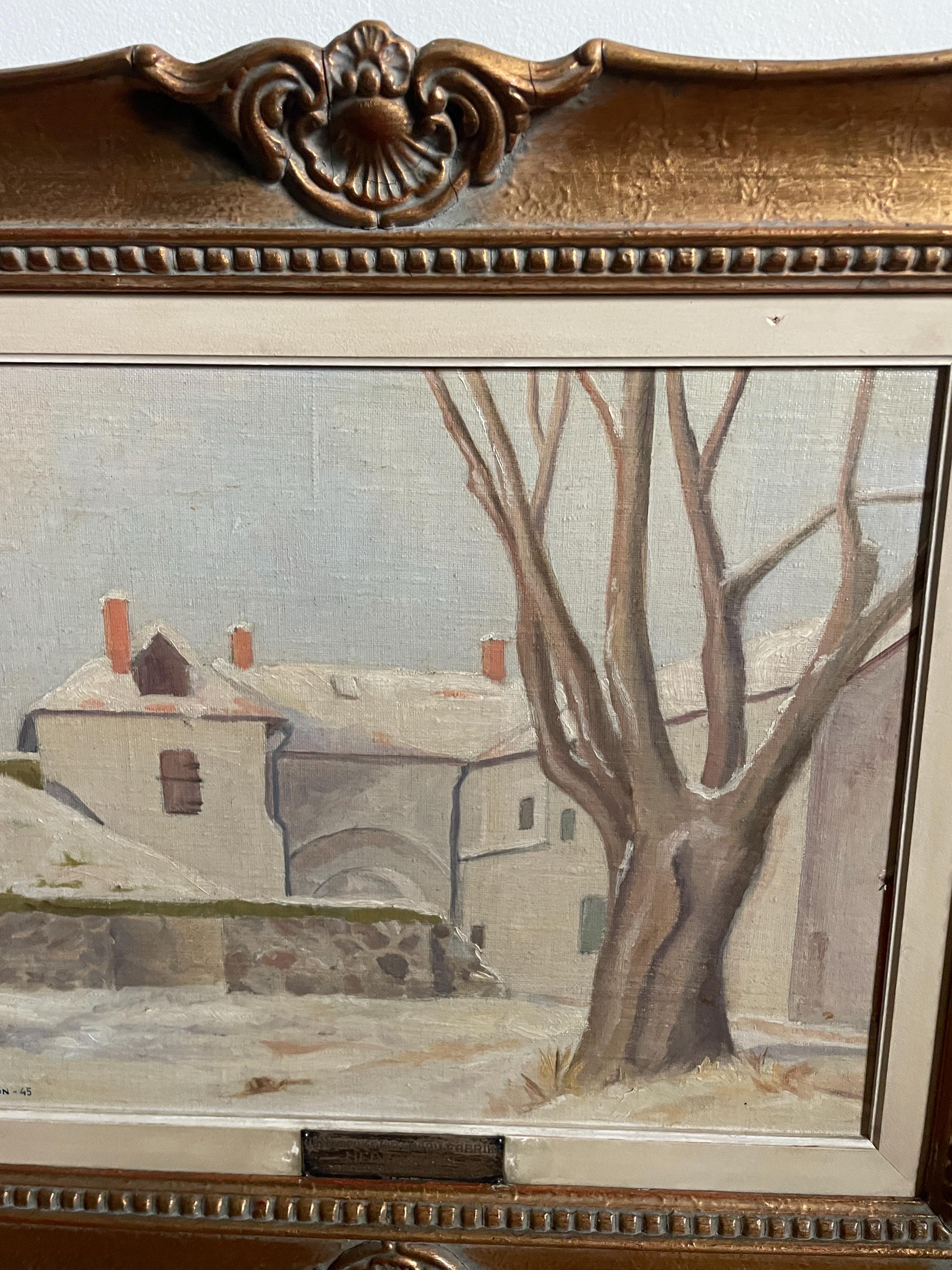 Uno Dewoon Oil Painting Swedish Artist Landscape Painting Neutral Wall Art Oil Painting MidCentury Modern Wall Art Landscape Oil Painting