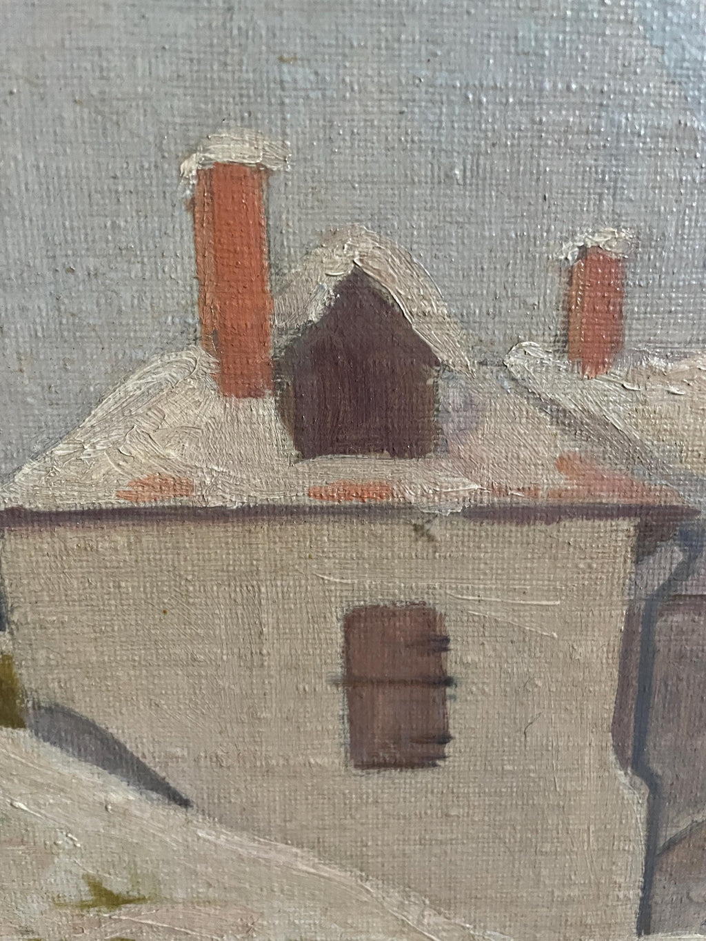 Uno Dewoon Oil Painting Swedish Artist Landscape Painting Neutral Wall Art Oil Painting MidCentury Modern Wall Art Landscape Oil Painting