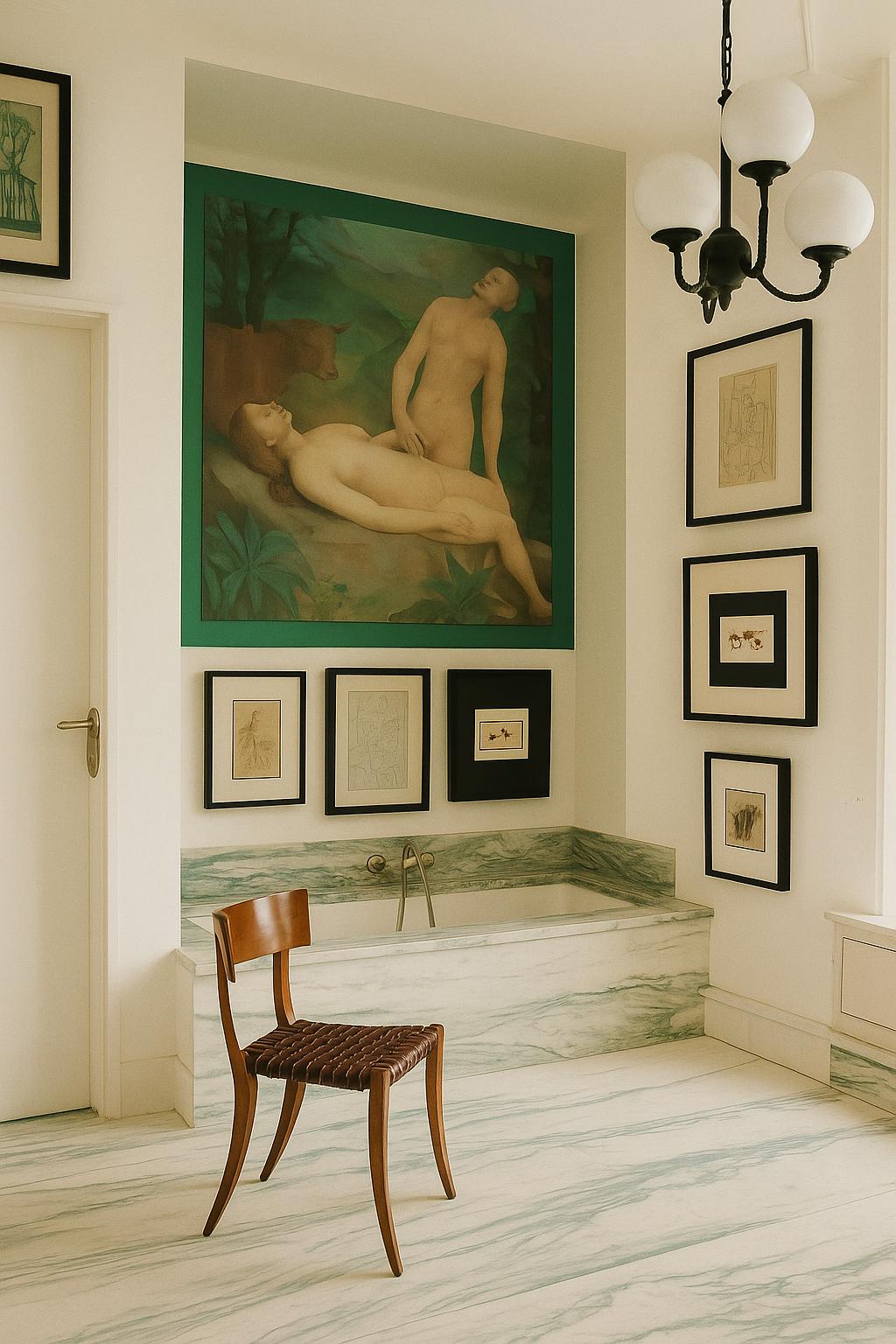 Set No. 002: Neutral Gallery Wall | Framed Vintage Portrait Art Gallery Wall | 3 Piece Original Art Collection