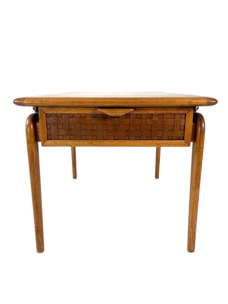 Lane Perception Pair of Side Tables by Andre Bus Midcentury Modern Iconic Pair of End Tables by Lane