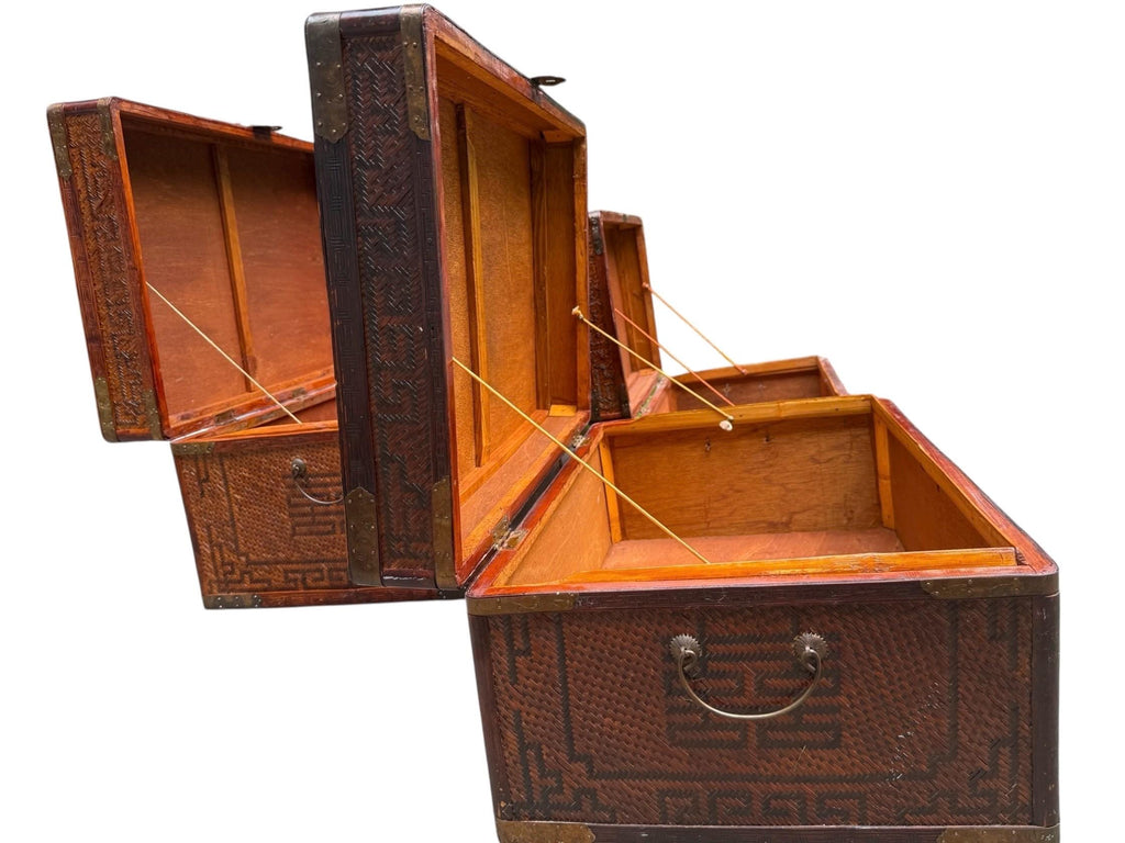 Maitland Smith — Chinoiserie Trunks, Set of 3