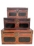 Maitland Smith — Chinoiserie Trunks, Set of 3