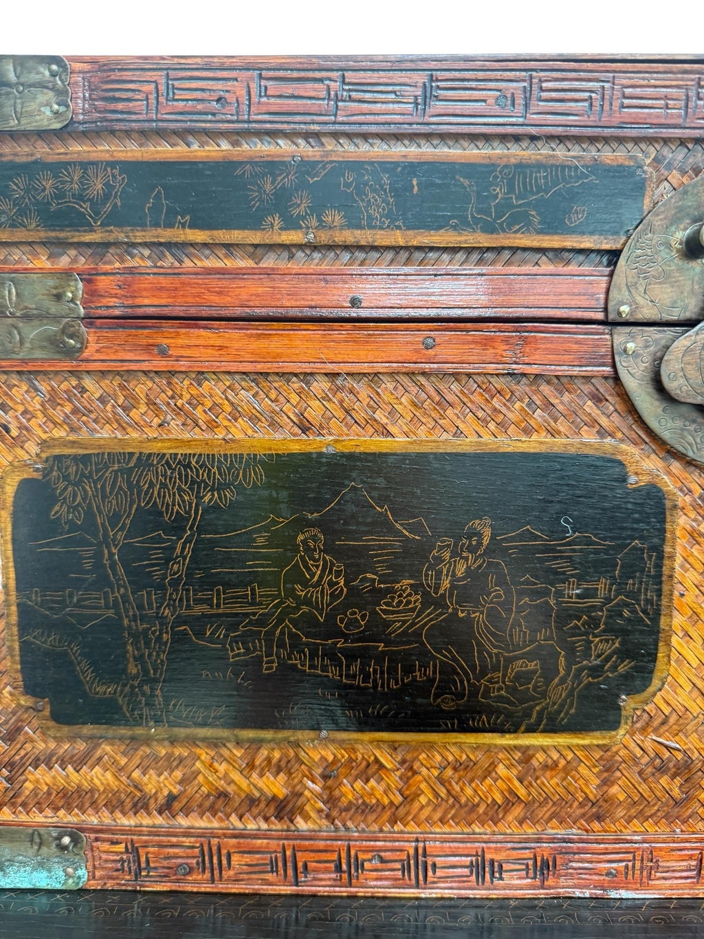 Maitland Smith — Chinoiserie Trunks, Set of 3