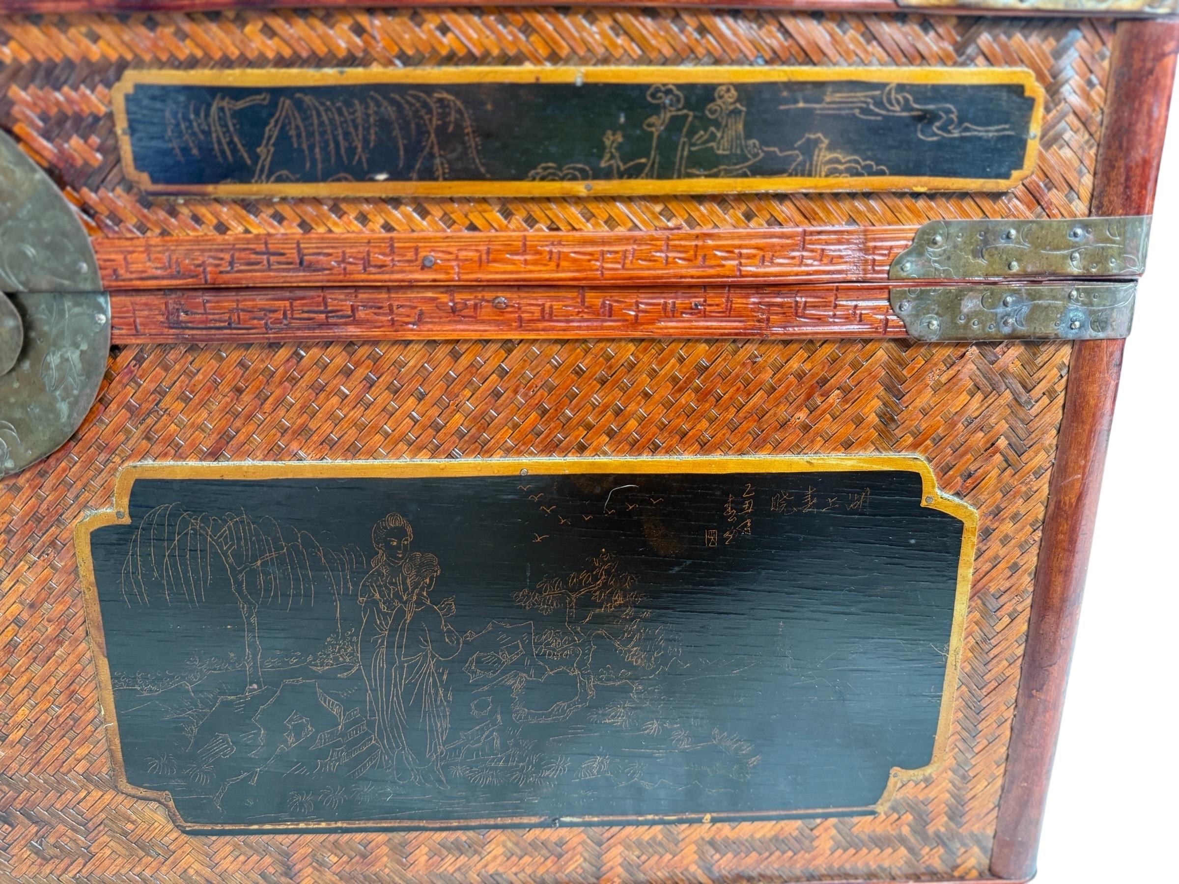 Maitland Smith — Chinoiserie Trunks, Set of 3